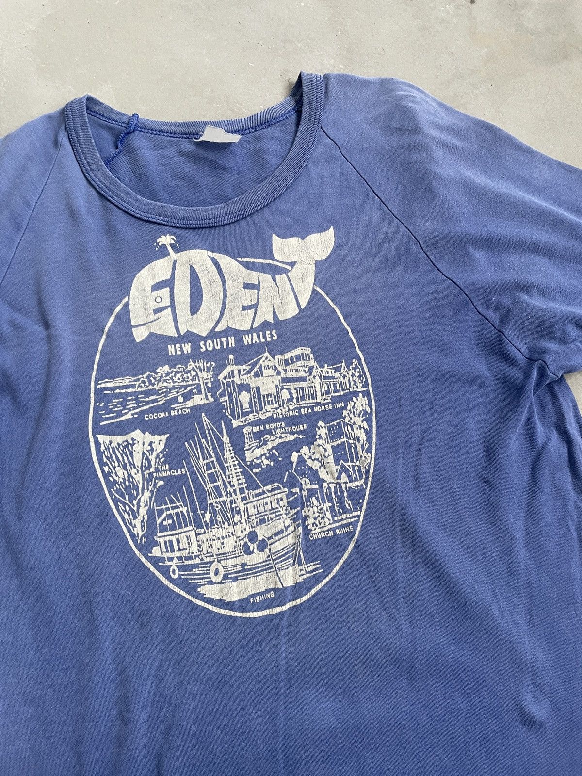 Vintage VINTAGE 70s EDEN NNEW SOUTH WALES SUN FADED TEE Size US M / EU 48-50 / 2 - 2 Thumbnail