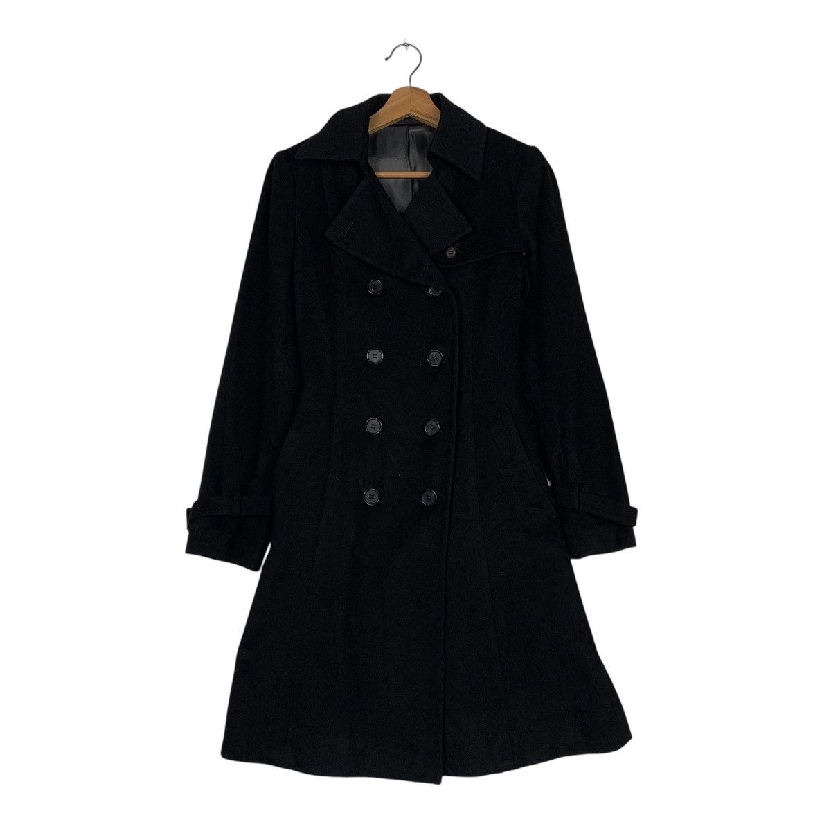 Japanese Brand Kiyoko Takase Japanese Designer Double Breasted Coat Size S / US 4 / IT 40 - 1 Thumbnail