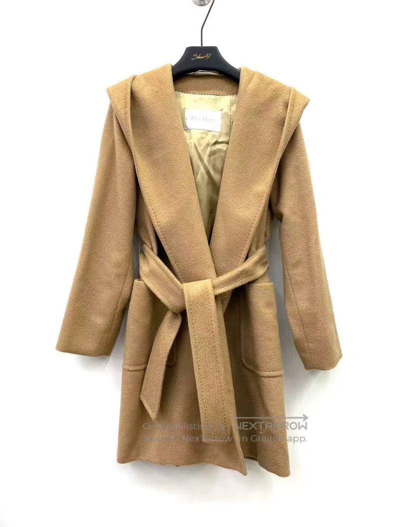 Max Mara Max Mara Camel Fleece Water Ripple Bathrobe Coat Size S / US 4 / IT 40 - 1 Thumbnail