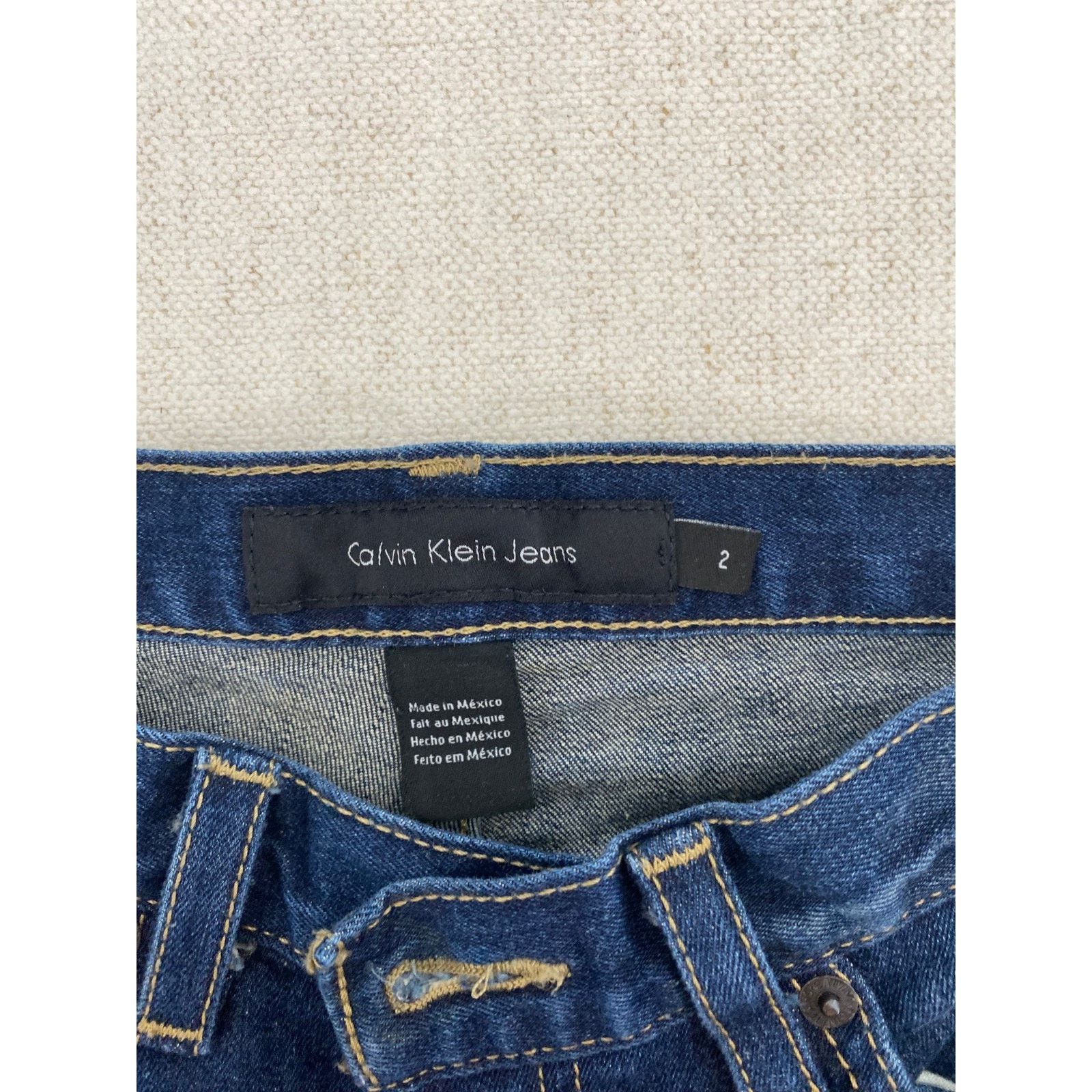 Calvin Klein Calvin Klein Jeans Womens Size 2 Blue Denim Flare Leg Size 26" / US 2 / IT 38 - 8 Thumbnail