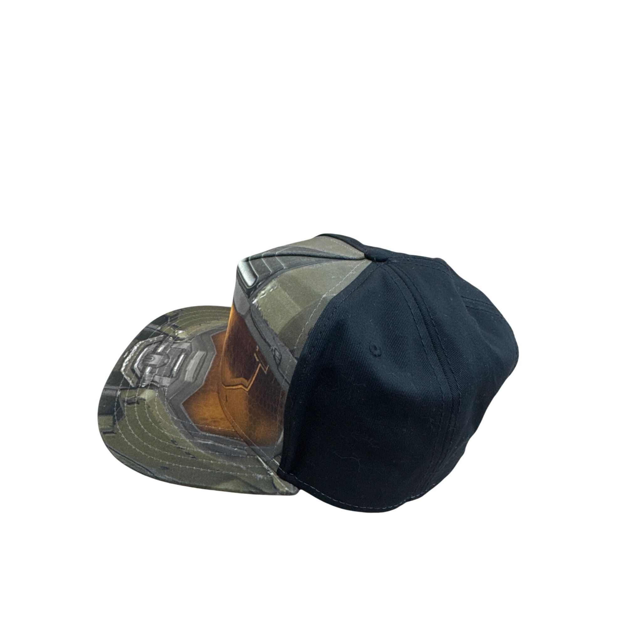 Halo Halo Master Chief Helmet Graphic Snapback Hat black SKU8200 Size ONE SIZE - 6 Thumbnail