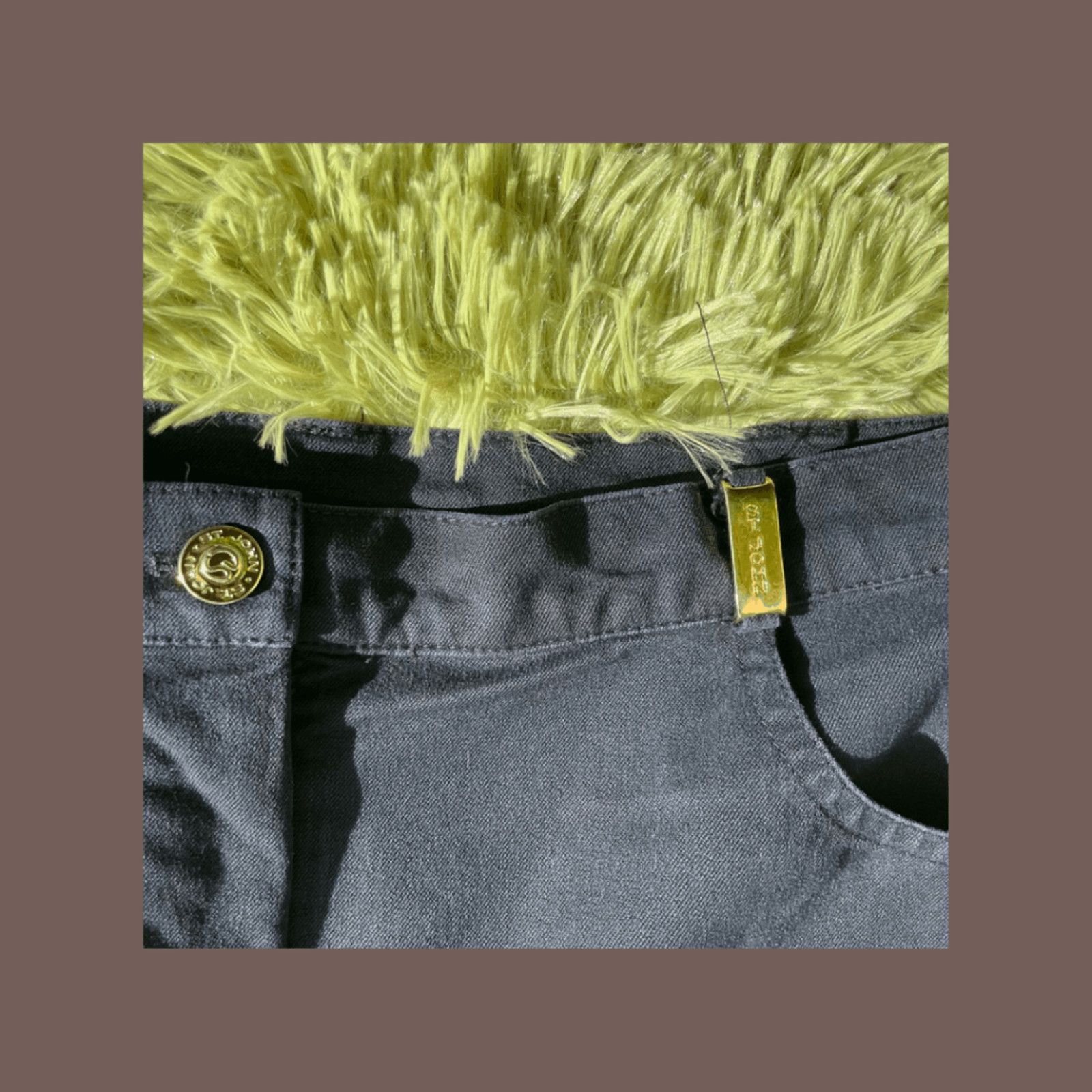 St. John VTG Wide‑Leg High Rise Jeans | St. John Sport Black Size 12 Size 34" / US 12 / IT 48 - 4 Thumbnail