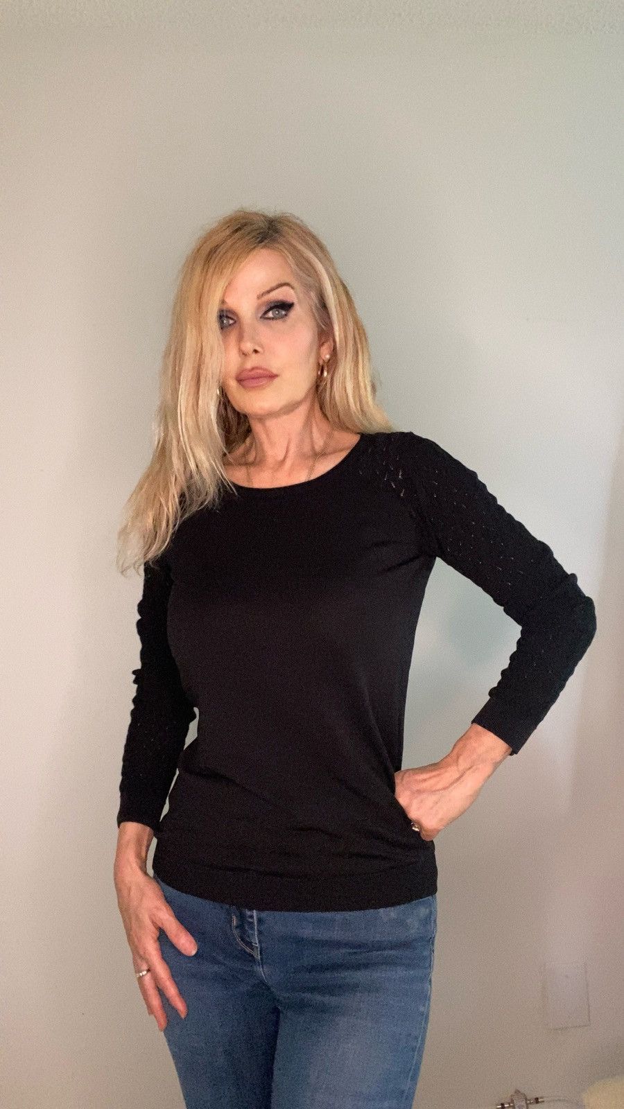 Other NAF NAF Classic Black Jumper Size S / US 4 / IT 40 - 2 Thumbnail