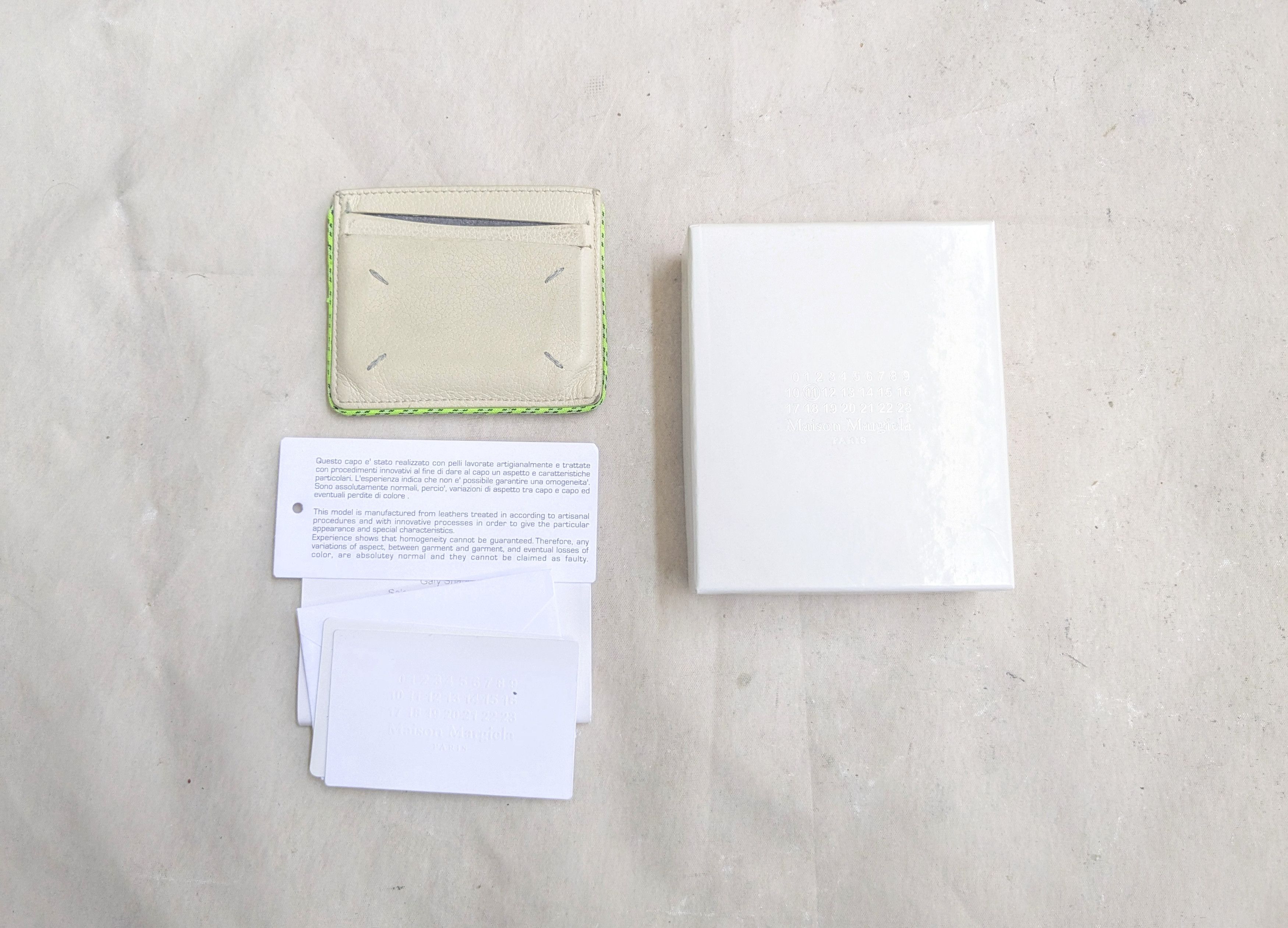 Maison Margiela Maison Margiela Cardholder Wallet Beige Sand Leather Size ONE SIZE - 1 Thumbnail