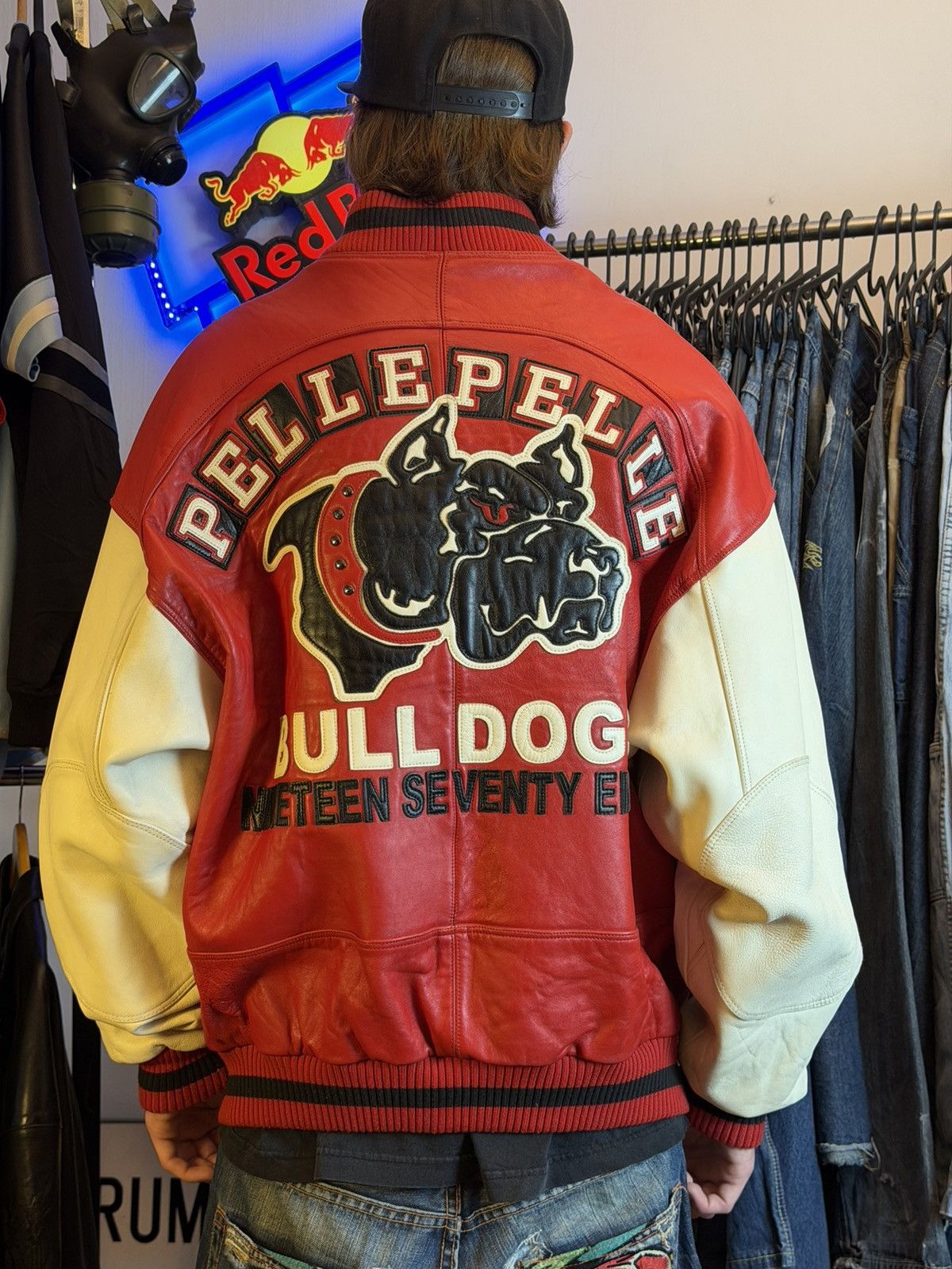 Pelle Pelle Vintage Pelle Pelle 1978 Bulldog leather varsity jacket Size US XL / EU 56 / 4 - 4 Thumbnail