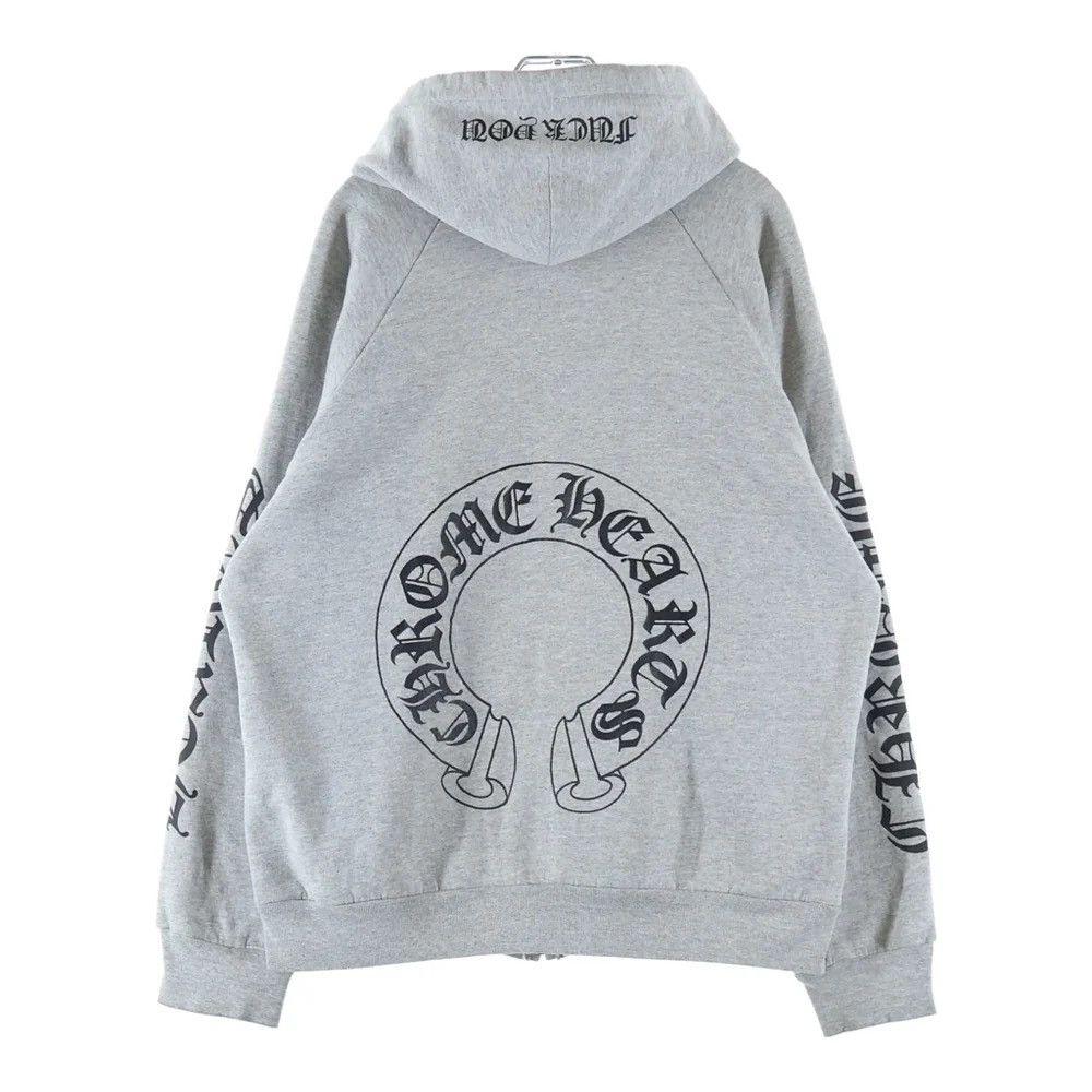 Chrome Hearts 90s Old Chrome Hearts Horseshoe Thermal Zip Hoodie size M Size US M / EU 48-50 / 2 - 2 Thumbnail