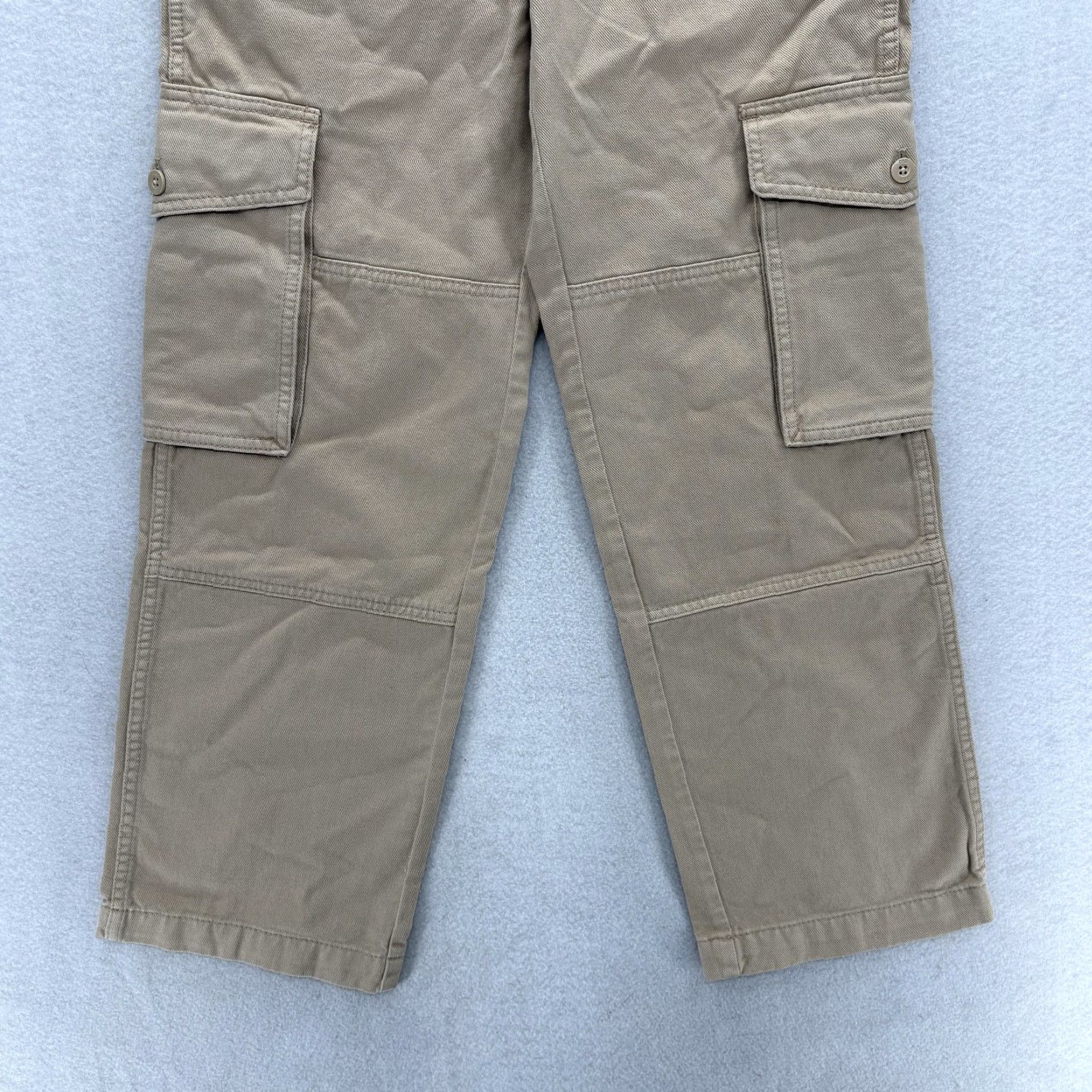 TNA Aritzia Tna Cargo Pants Womens 2 Beige Cotton Twill Straight Leg Utility Colonel Size 26" / US 2 / IT 38 - 3 Thumbnail
