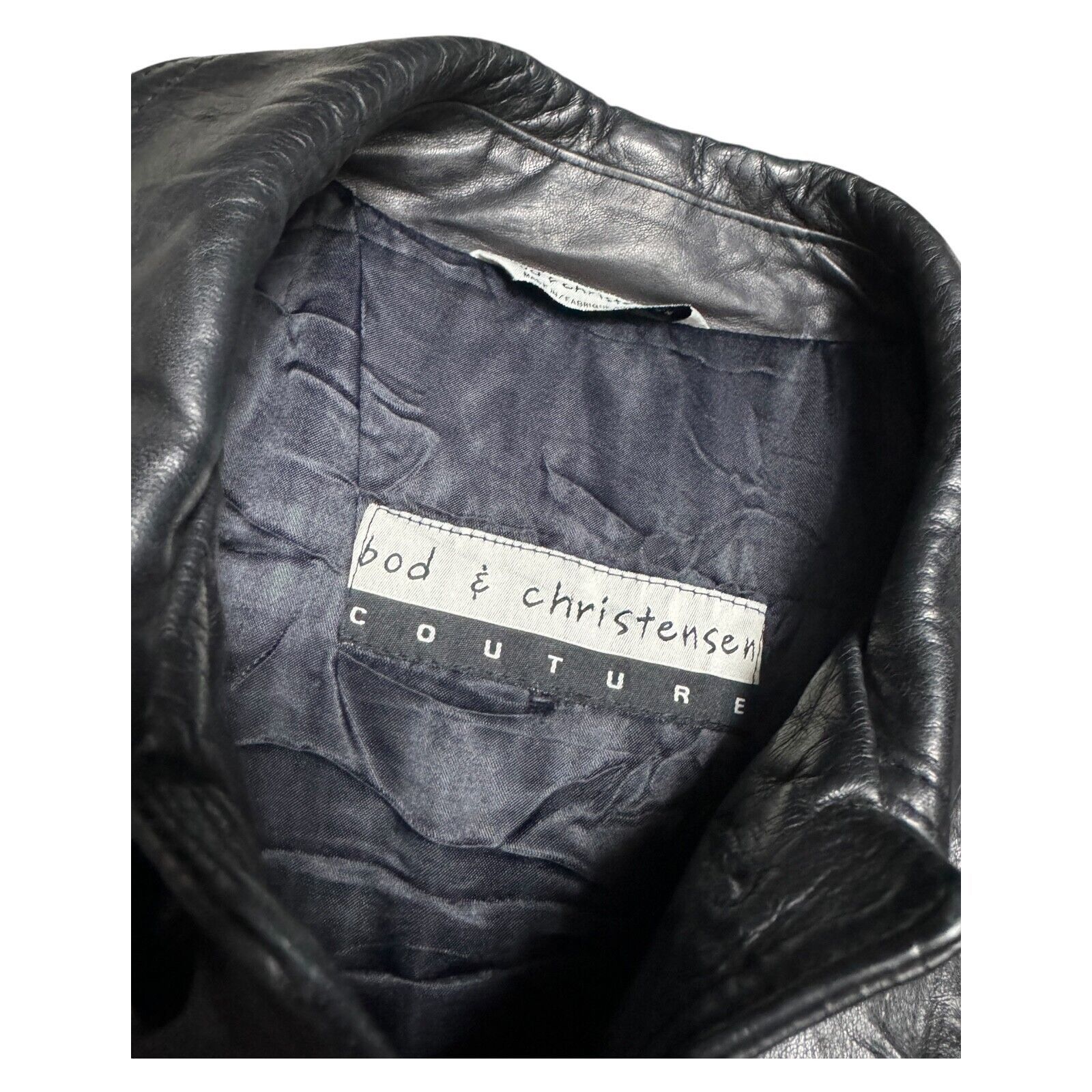 Leather Bod & Christensen Couture GENUINE LEATHER Vintage Y2K Coat Size XL / US 12-14 / IT 48-50 - 6 Thumbnail