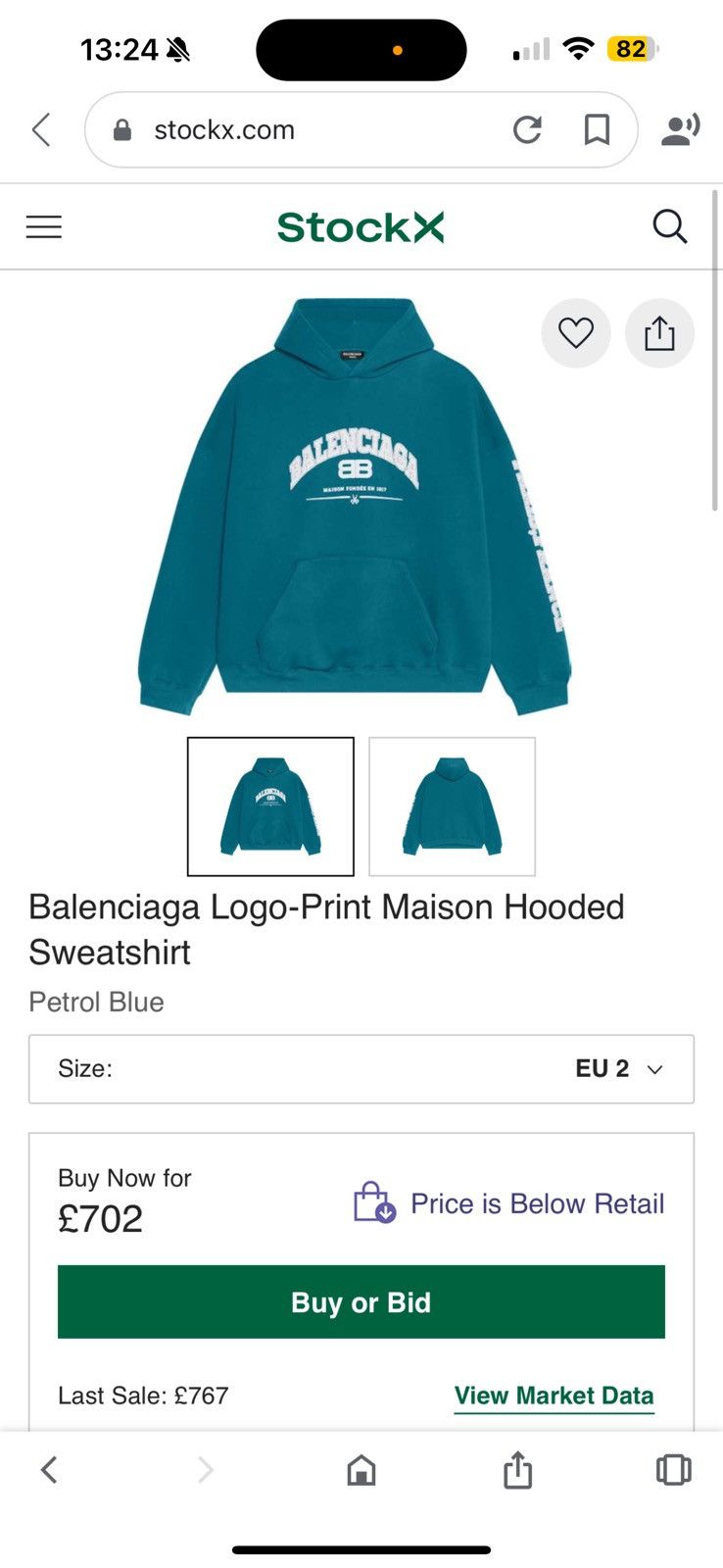 Balenciaga Balenciaga Madison Hoodie Size US M / EU 48-50 / 2 - 7 Thumbnail