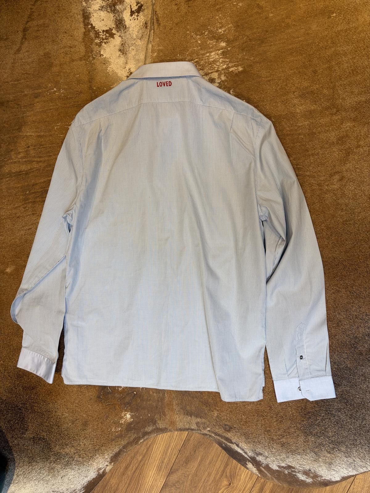 Gucci Gucci Cambridge “Loved” Shirt Size US L / EU 52-54 / 3 - 11 Thumbnail