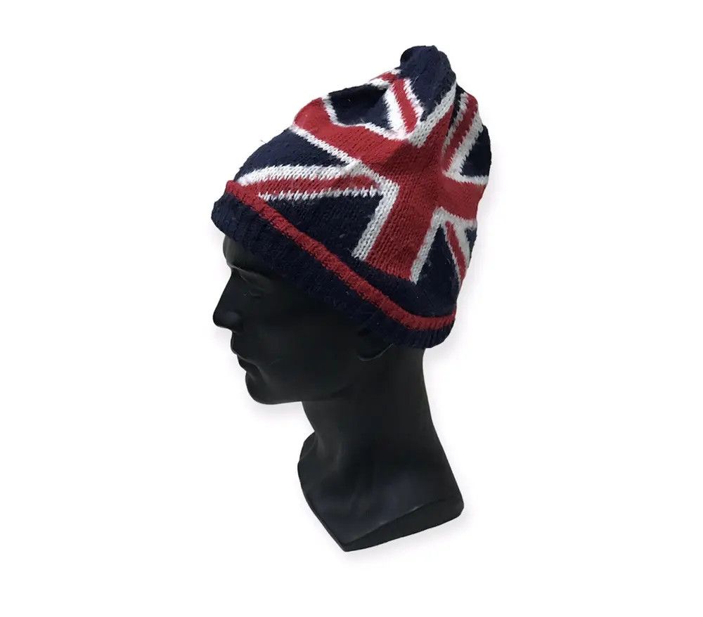 Vintage Vintage Flag Bobble Beanie Hat Size ONE SIZE - 1 Thumbnail