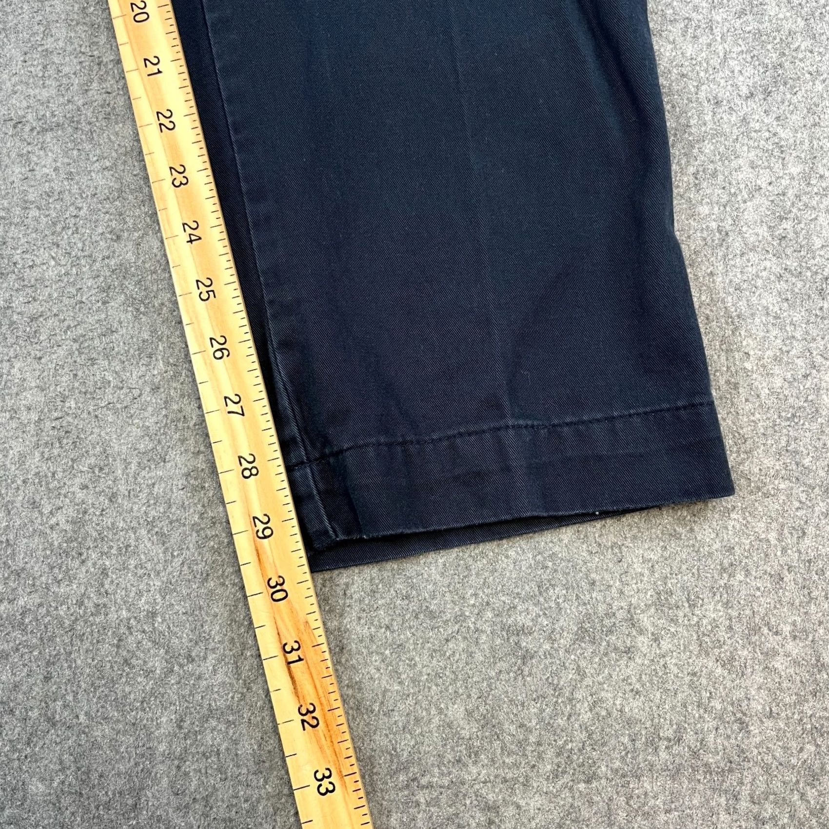 Polo Ralph Lauren VINTAGE Polo Ralph Lauren Chino Trousers Mens Navy Blue 38 Regular 5-Pocket Front Flat Front Tapered Cotton Canvas Pants Size US M / EU 48-50 / 2 - 4 Thumbnail