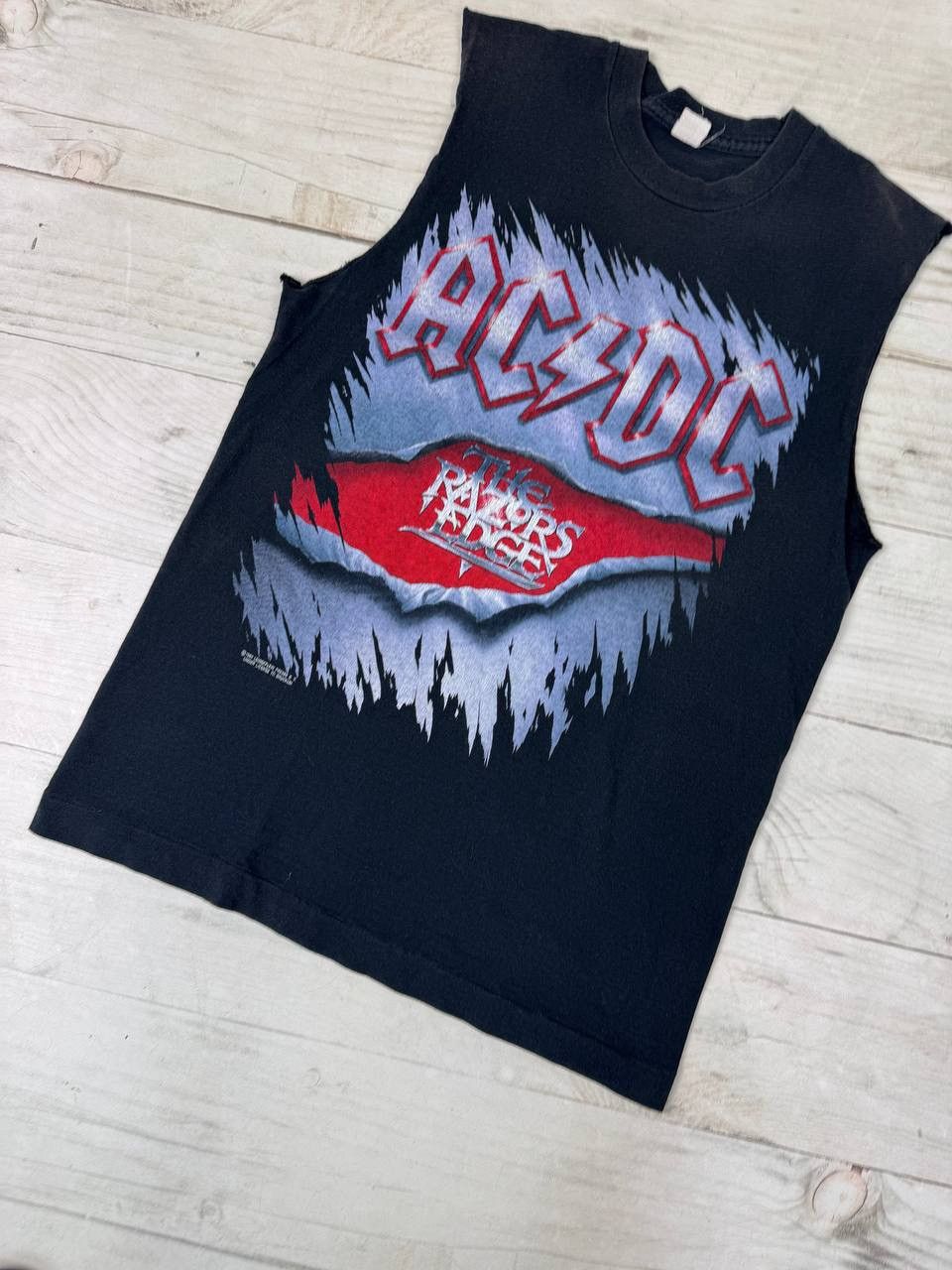 AC/DC Vintage Ac/Dc 1990 Razors Edge Tour Tee Tank Top Size US S / EU 44-46 / 1 - 6 Thumbnail