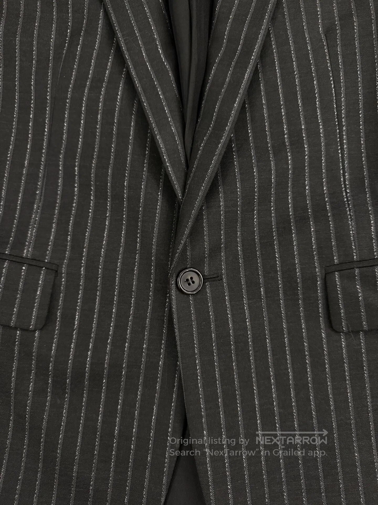Saint Laurent Paris Saint Laurent Classic Silver Stripe Suit. Size US S / EU 44-46 / 1 - 3 Thumbnail