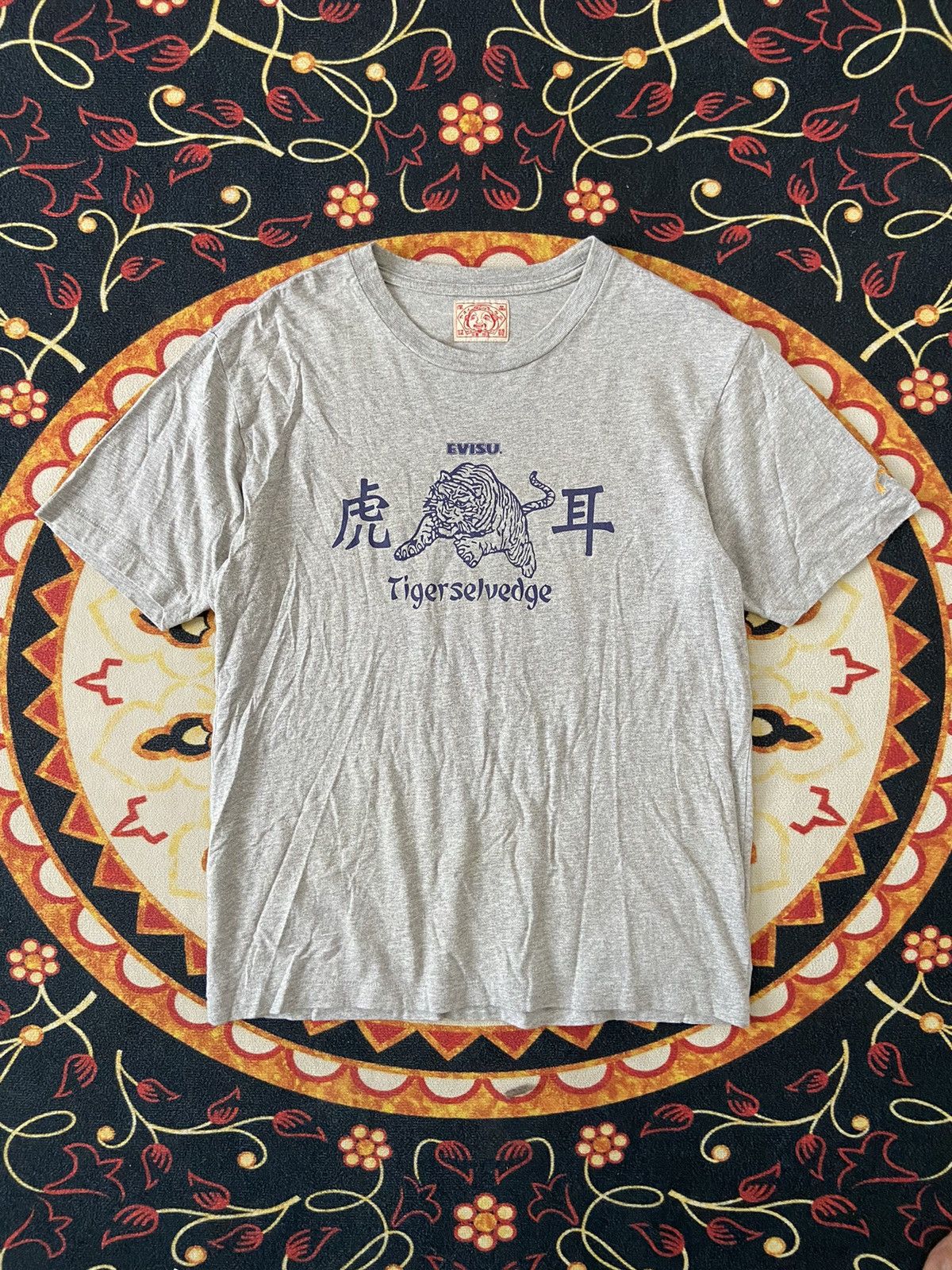 Evisu × Japanese Brand EVISU TIGER SELVEDGE TSHIRT Size US M / EU 48-50 / 2 - 1 Thumbnail