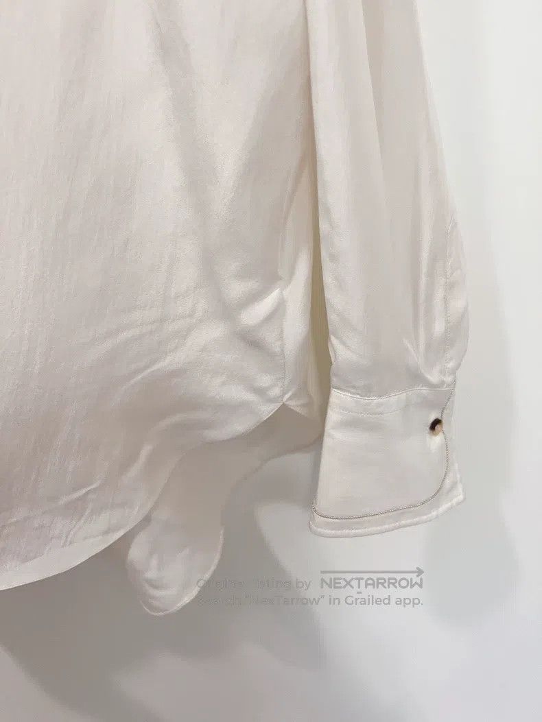 Brunello Cucinelli Brunello Cucinelli Beige Beaded Shirt Jacket Size S / US 4 / IT 40 - 5 Thumbnail