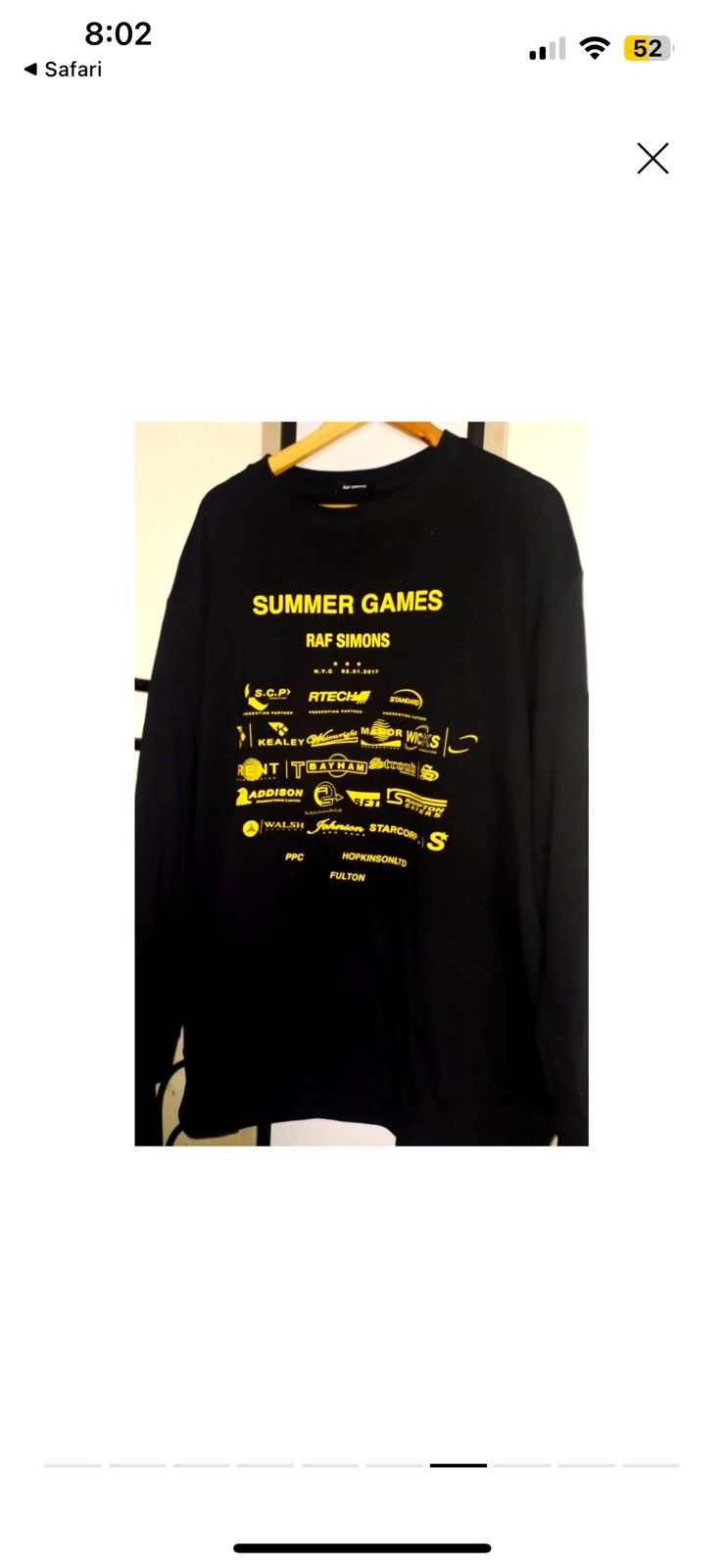 Raf Simons Raf Simons Oversized ‘Summer Games’ Swearshirt Size US S / EU 44-46 / 1 - 3 Thumbnail