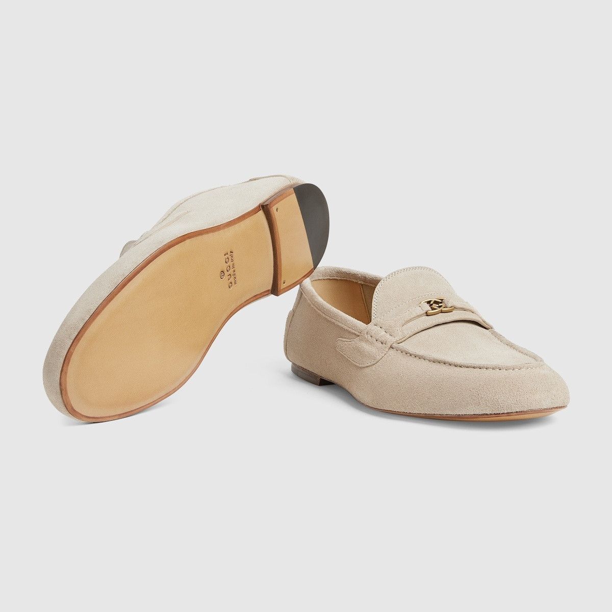 Gucci o1s1wg110125 Interlocking G Loafers in Beige Size US 7 / EU 40 - 5 Thumbnail