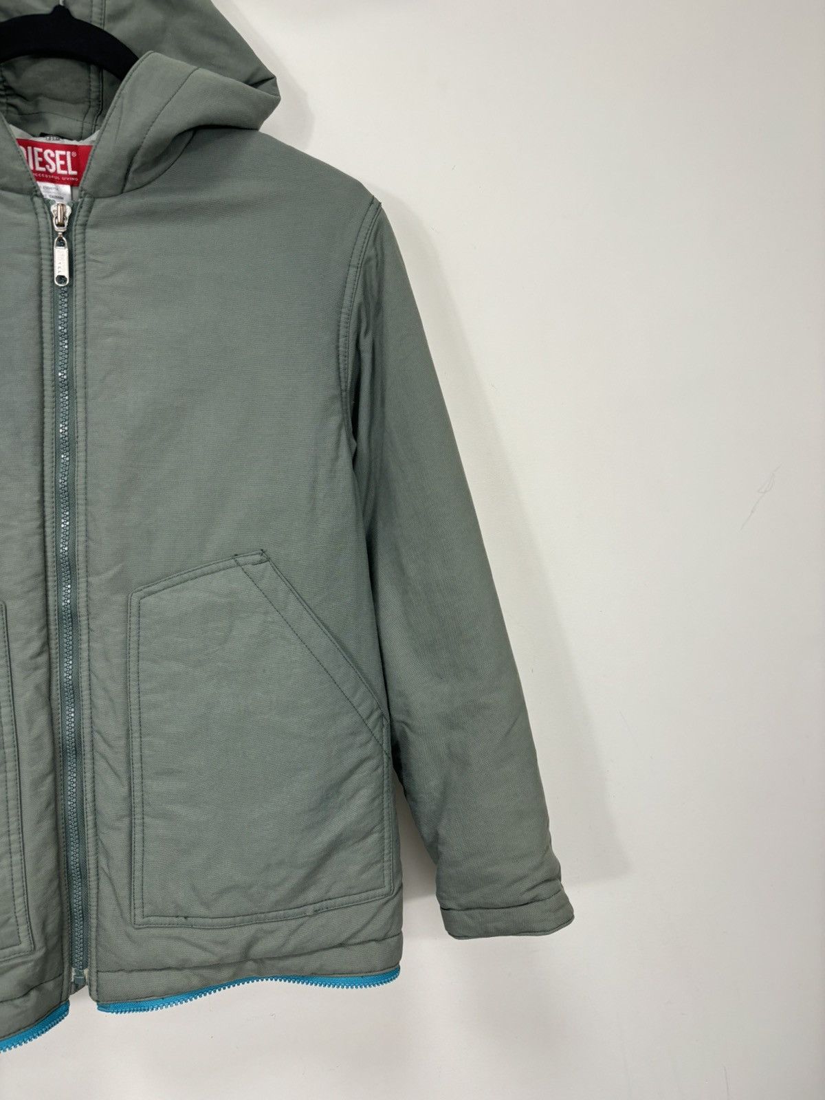 Diesel Vintage Diesel Women’s Y2K Hype Hooded Avant Garde Jacket Size L / US 10 / IT 46 - 5 Thumbnail