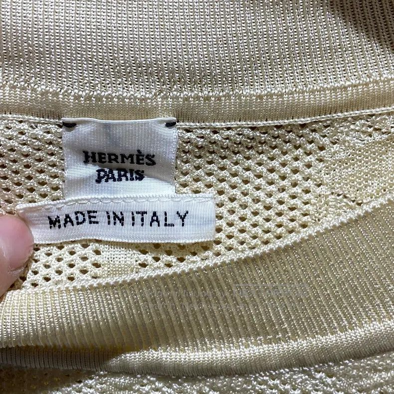 Other Hermes Silk Jacquard Knit Short Sleeve Size S / US 4 / IT 40 - 3 Thumbnail