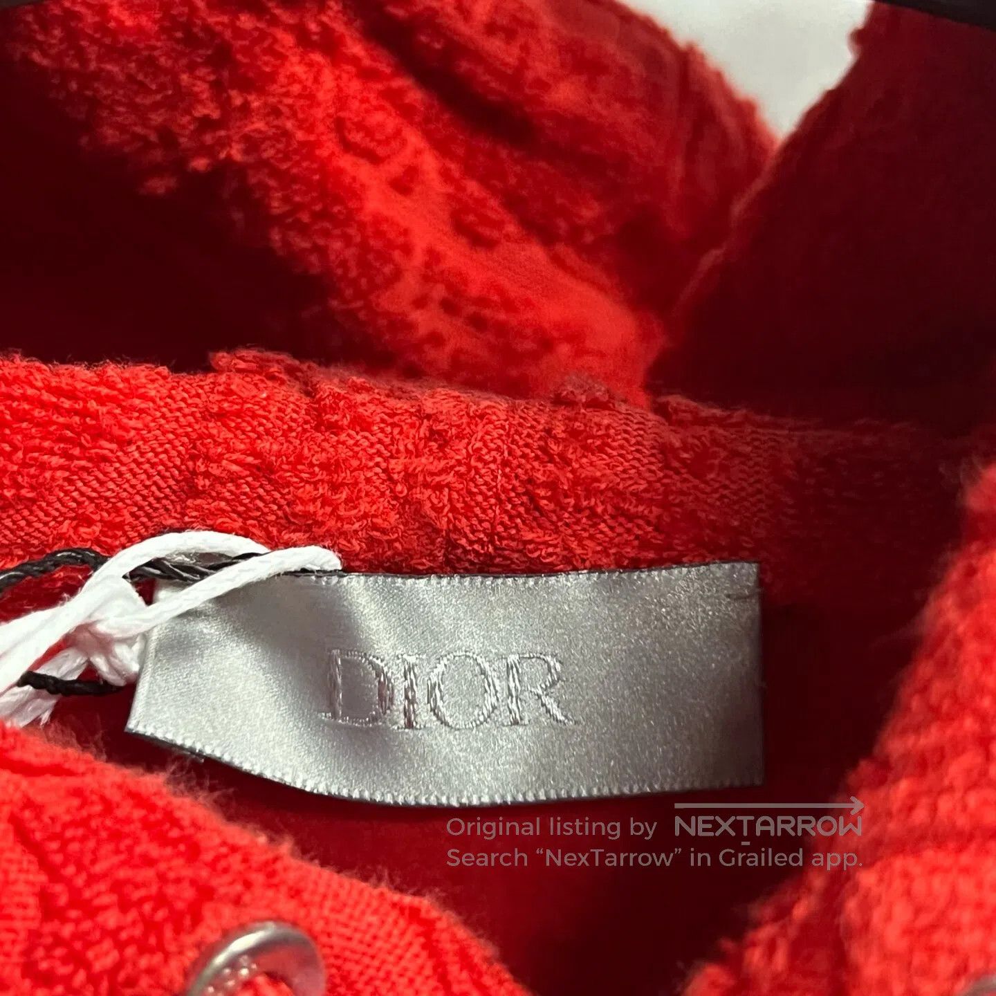 Dior Dior Cotton fleece-printed hooded long-sleeved loose-fitti Size L / US 10 / IT 46 - 4 Thumbnail