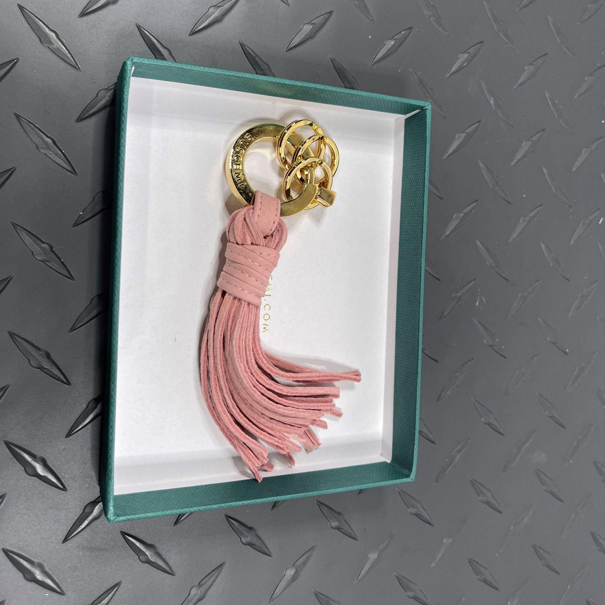 Buscemi Buscemi Keyholder Fringe Pale Pink Nubuk Size ONE SIZE - 2 Thumbnail