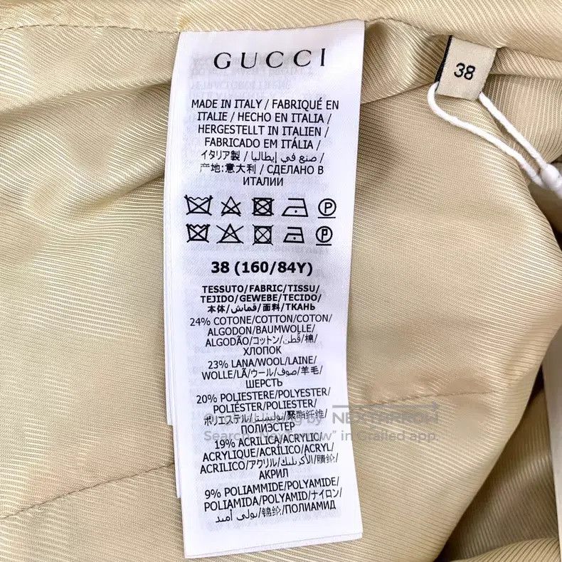 Gucci Gucci Colour-blocked striped rolled-edge plaid cotton roun Size XS / US 0-2 / IT 36-38 - 6 Thumbnail
