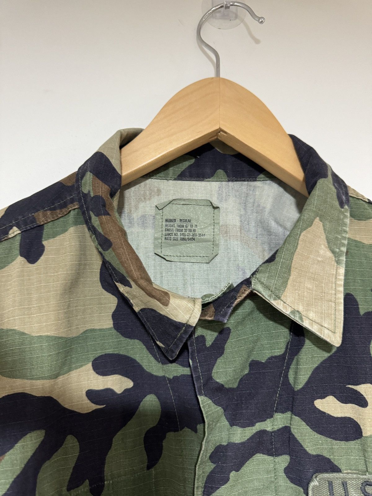 Vintage Military Jacket USA Regular-Medium Size.Combat. Hot Weather Size US M / EU 48-50 / 2 - 7 Thumbnail