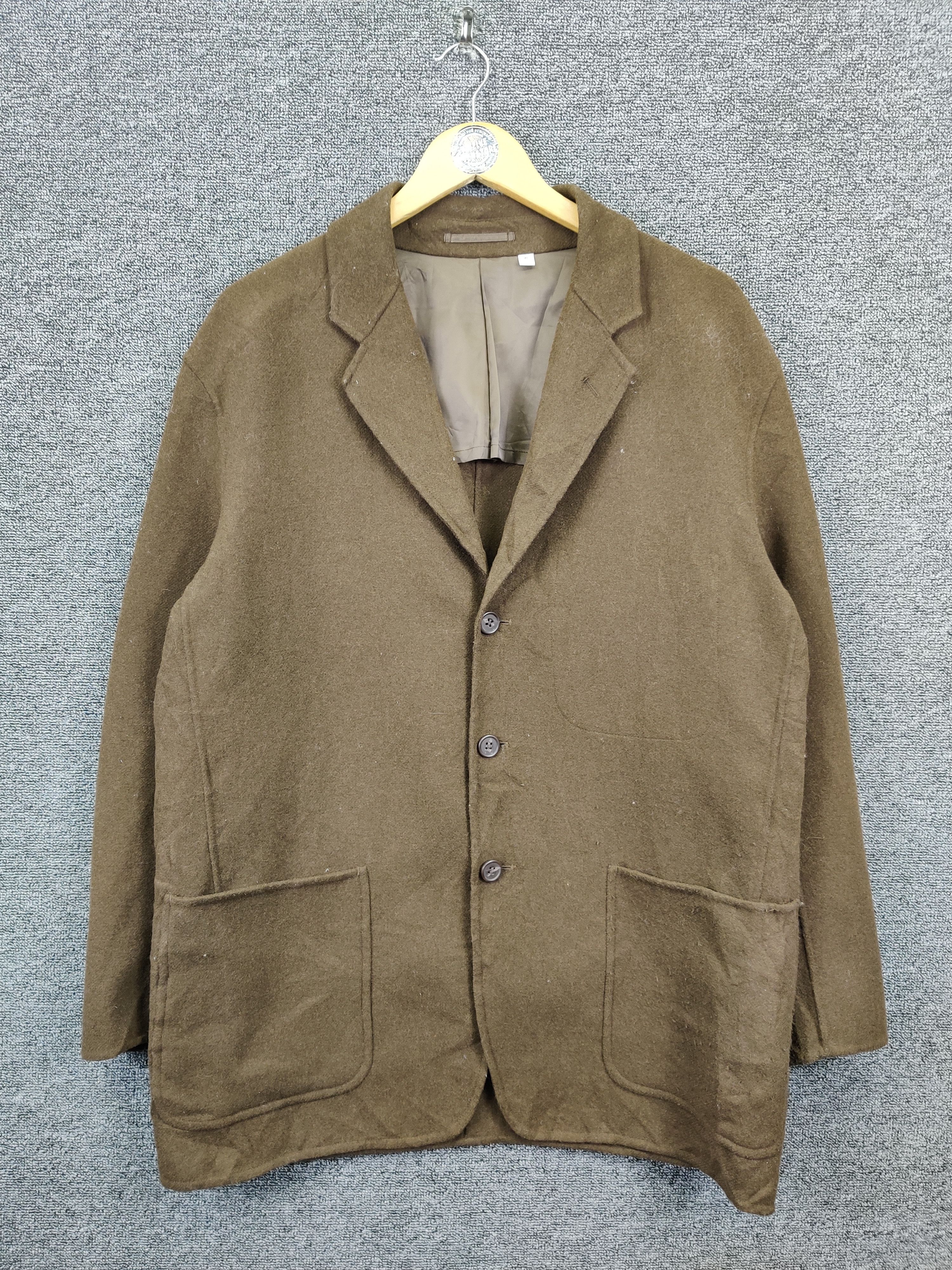 Christophe Lemaire Lemaire U Uniqlo Wool Button Coat Jacket Size US XL / EU 56 / 4 - 1 Thumbnail