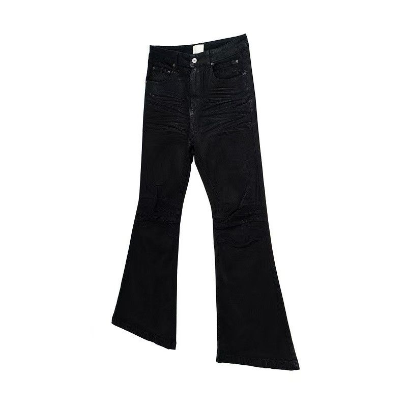 Japanese Brand × Jean Dark style street baggy micro flare jeans Size US 30 / EU 46 - 4 Thumbnail