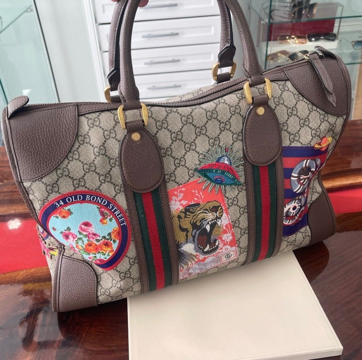 Gucci Gucci Courrier Supreme GG Duffle Bag Size ONE SIZE - 2 Thumbnail