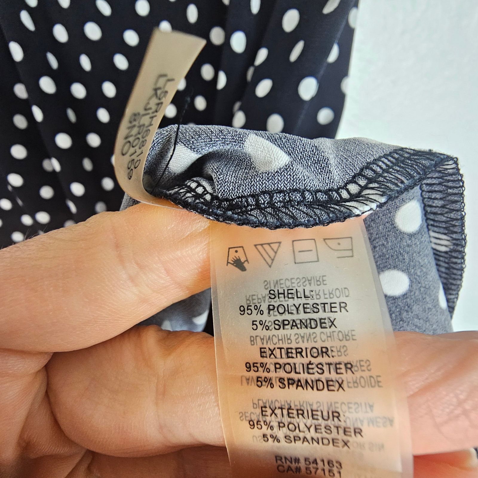 Karl Lagerfeld Karl Lagerfeld Paris Women S Polka Dot Gathered Sleeveless Size S / US 4 / IT 40 - 6 Thumbnail