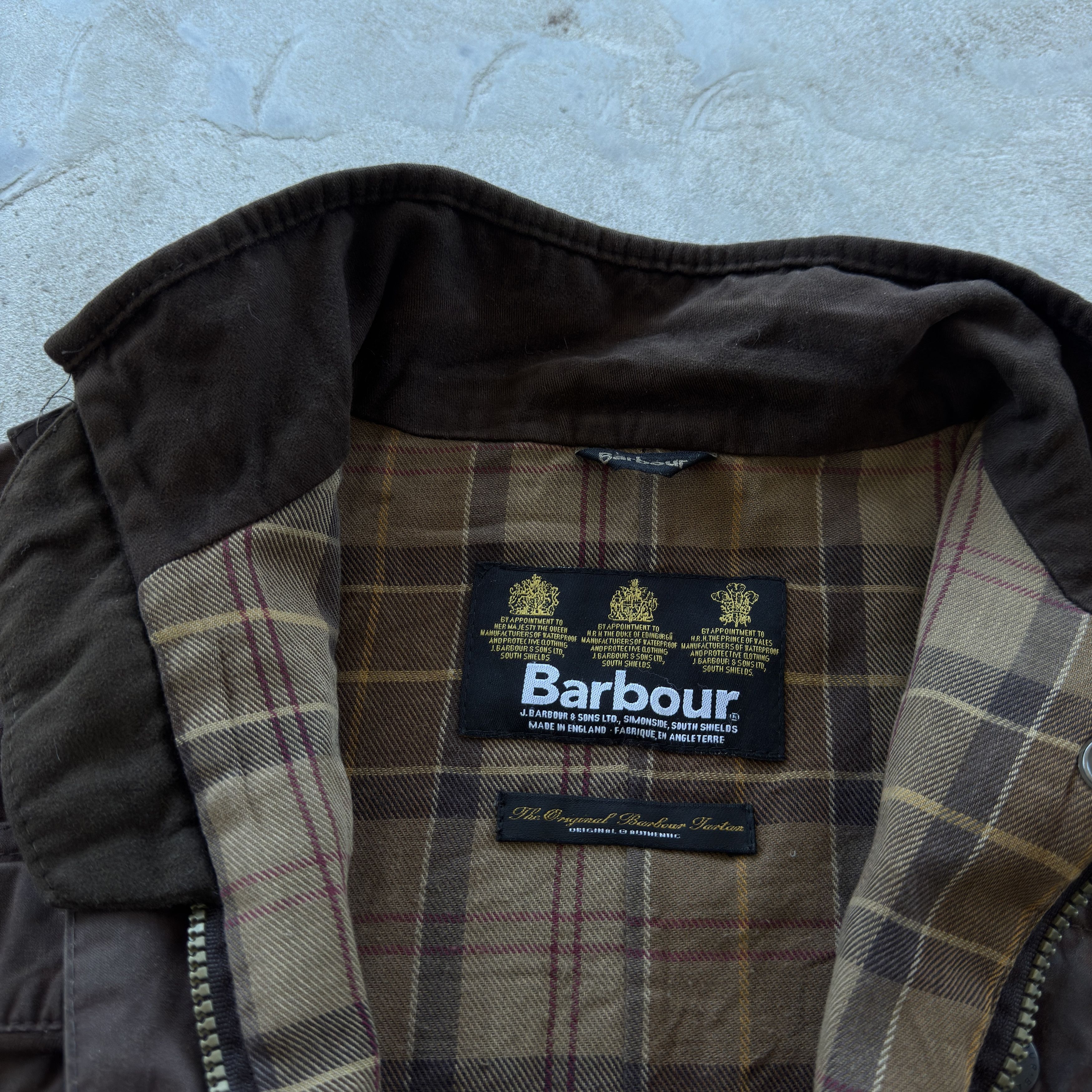 Barbour Vintage Barbour Ladies Jacket Waxed Coat Made In England Size XL / US 12-14 / IT 48-50 - 10 Thumbnail