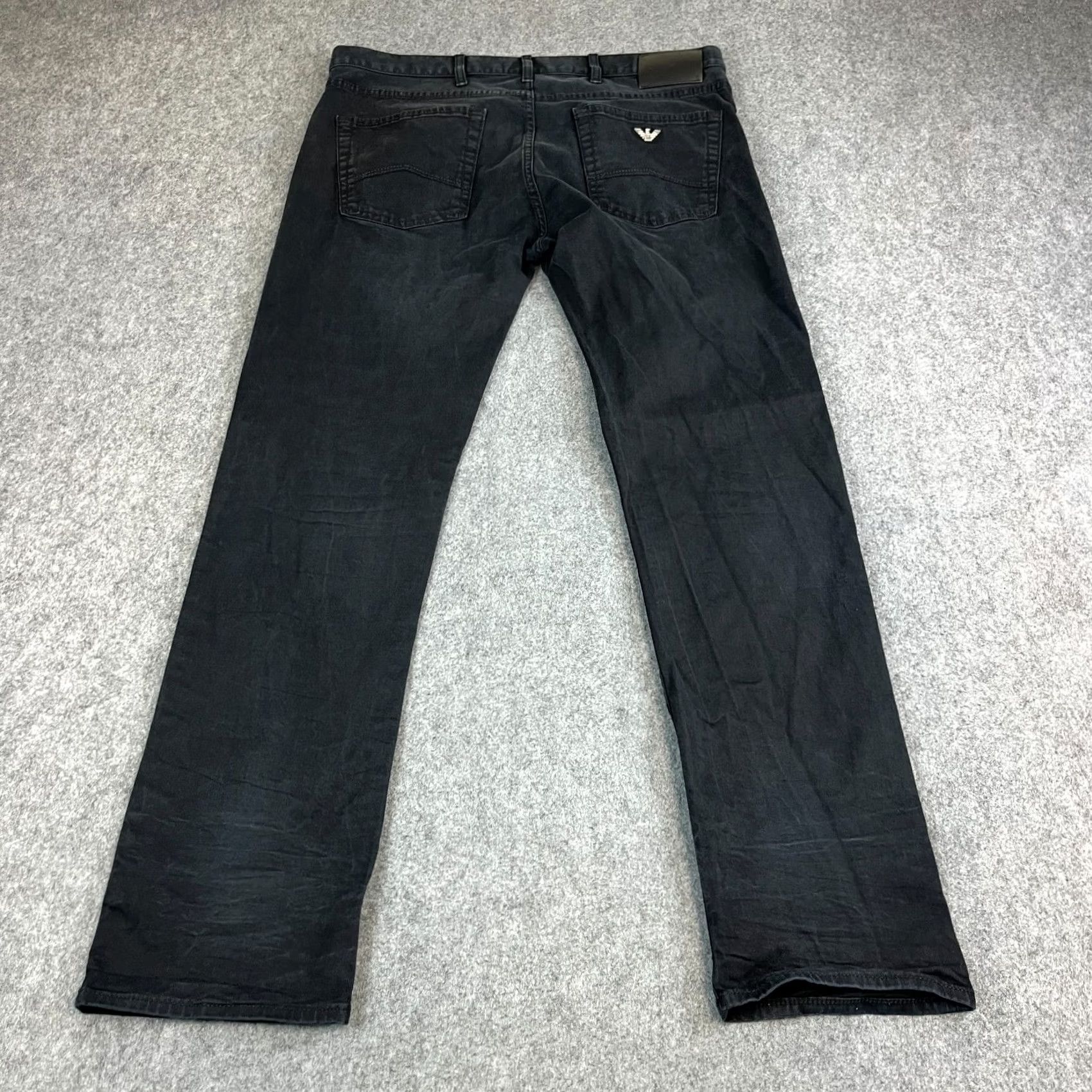 Emporio Armani Emporio Armani Jeans Tapered Mens 36 32 Lightweight Charcoal Grey 5-Pocket Denim Regular Rise Mid Grey Jeans Mens Size US 36 / EU 52 - 2 Thumbnail