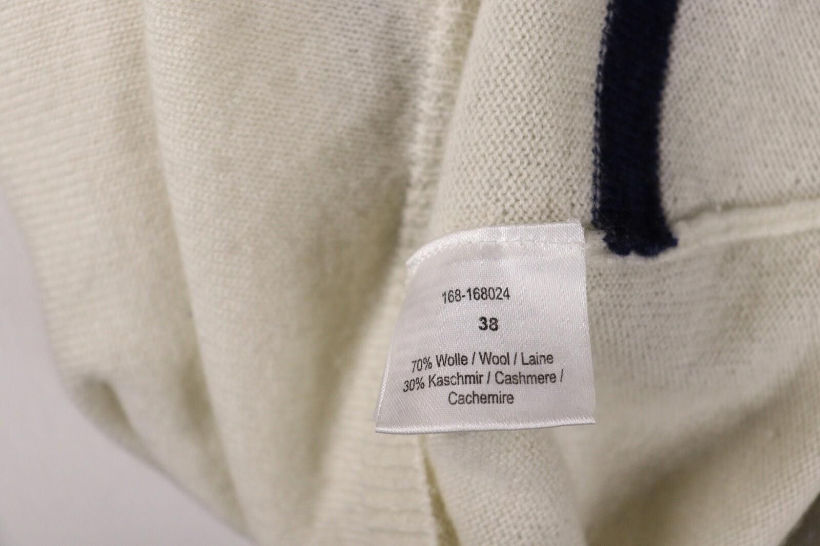 Designer Princess Goes Hollywood Ivory Stripe Wool Sweater Size 38 Size M / US 6-8 / IT 42-44 - 12 Thumbnail