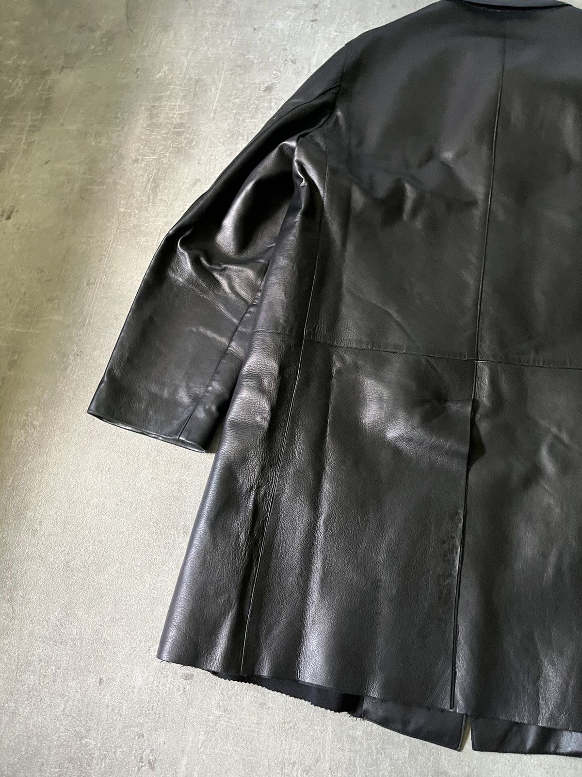 Gucci Gucci F/W 1998 black leather coat by Tom Ford Size US L / EU 52-54 / 3 - 8 Thumbnail