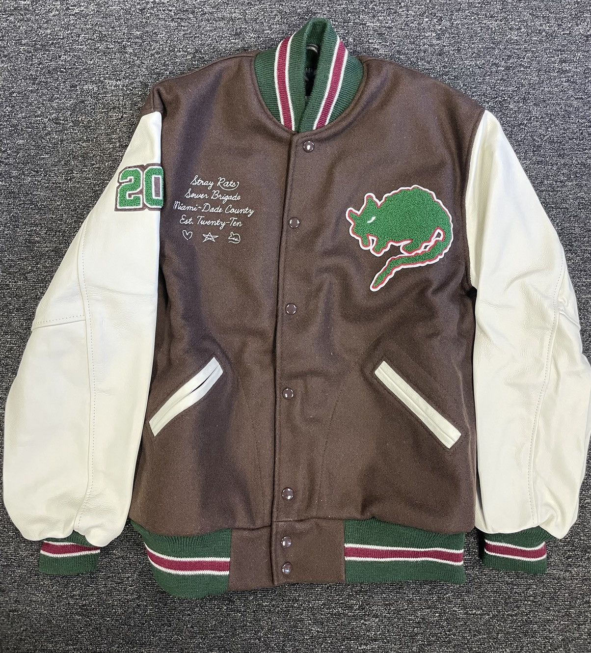 Stray Rats Stray Rats 10 year varsity letterman jacket | Grailed