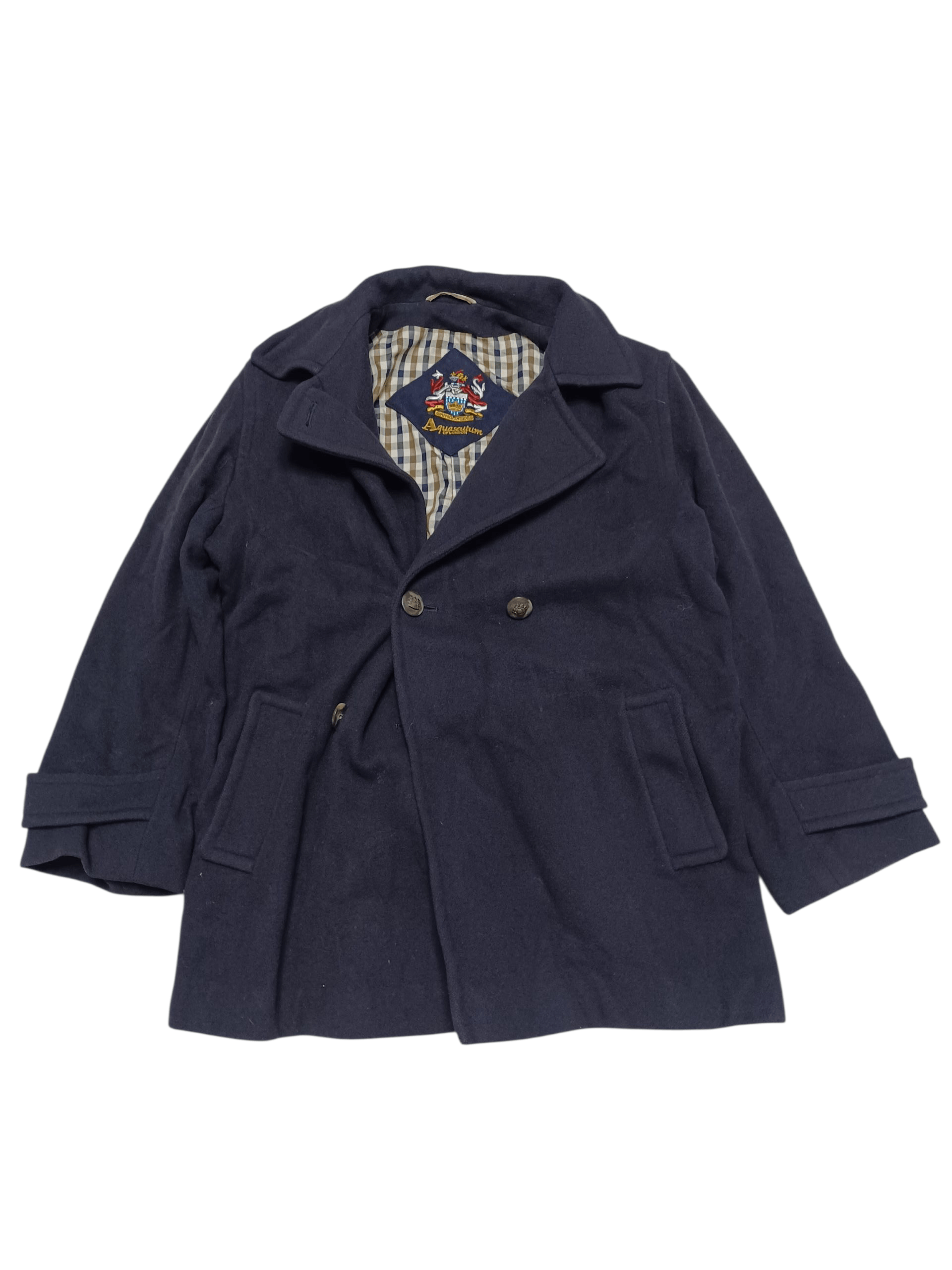 Aquascutum AQUASCUTUM VINTAGE PURE NEW WOOL LUXURY COAT Size US M / EU 48-50 / 2 - 1 Thumbnail