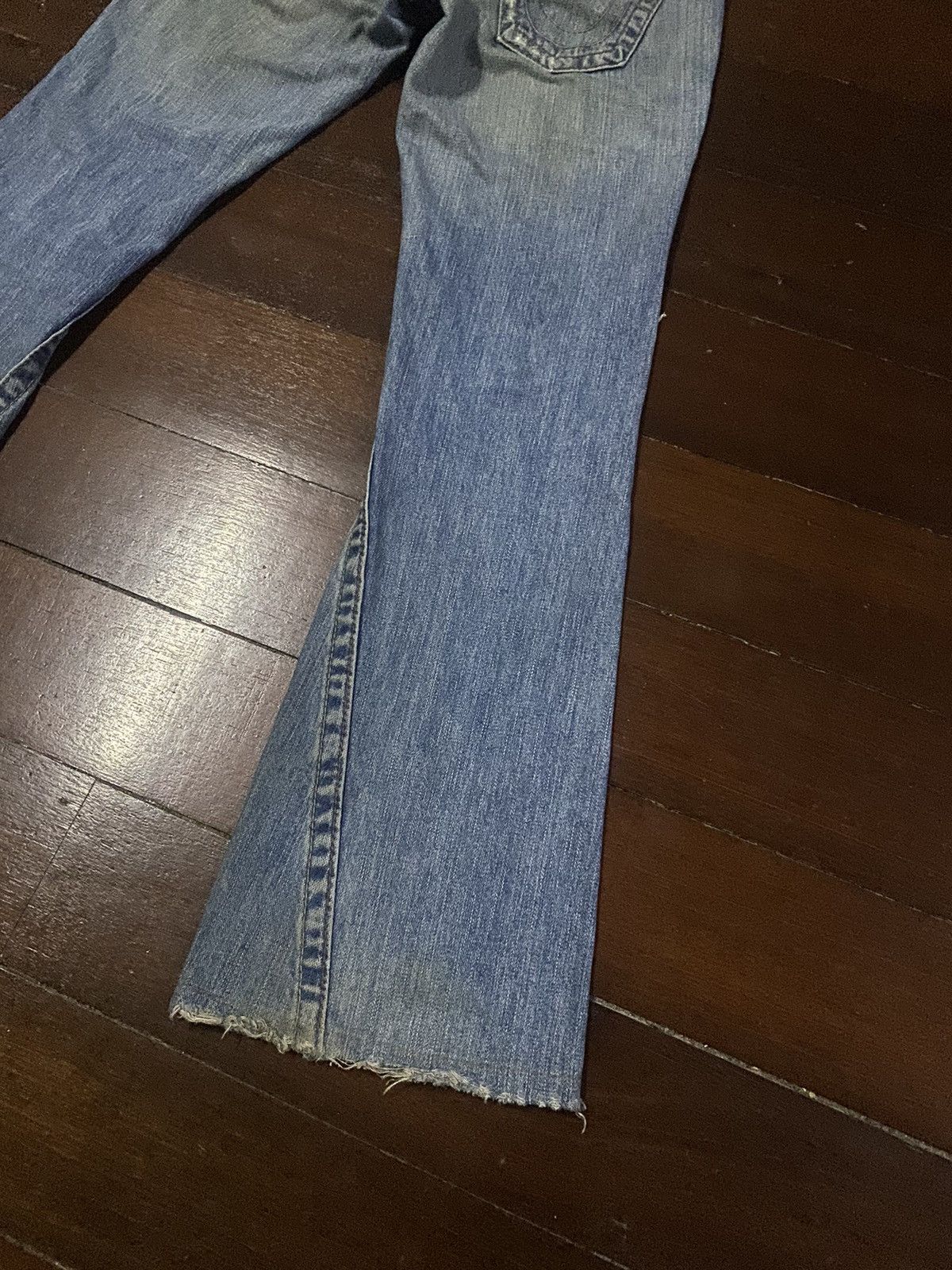 True Religion × Vintage Vintage True Religion Flare Bootcut distressed low rise Size 31" - 15 Thumbnail