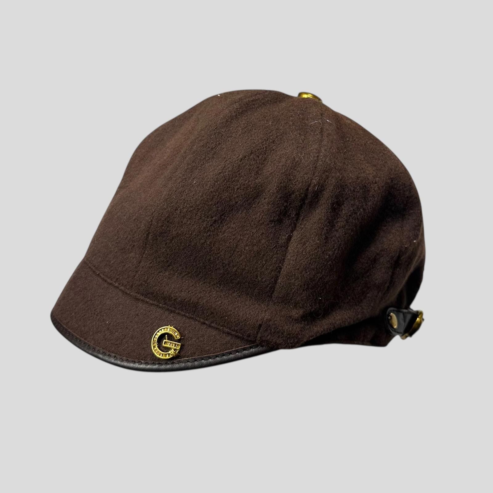 Gucci Gucci 00’s Cashmere Wool Leather Newsboy Jockey Hat - S/M Size ONE SIZE - 1 Thumbnail