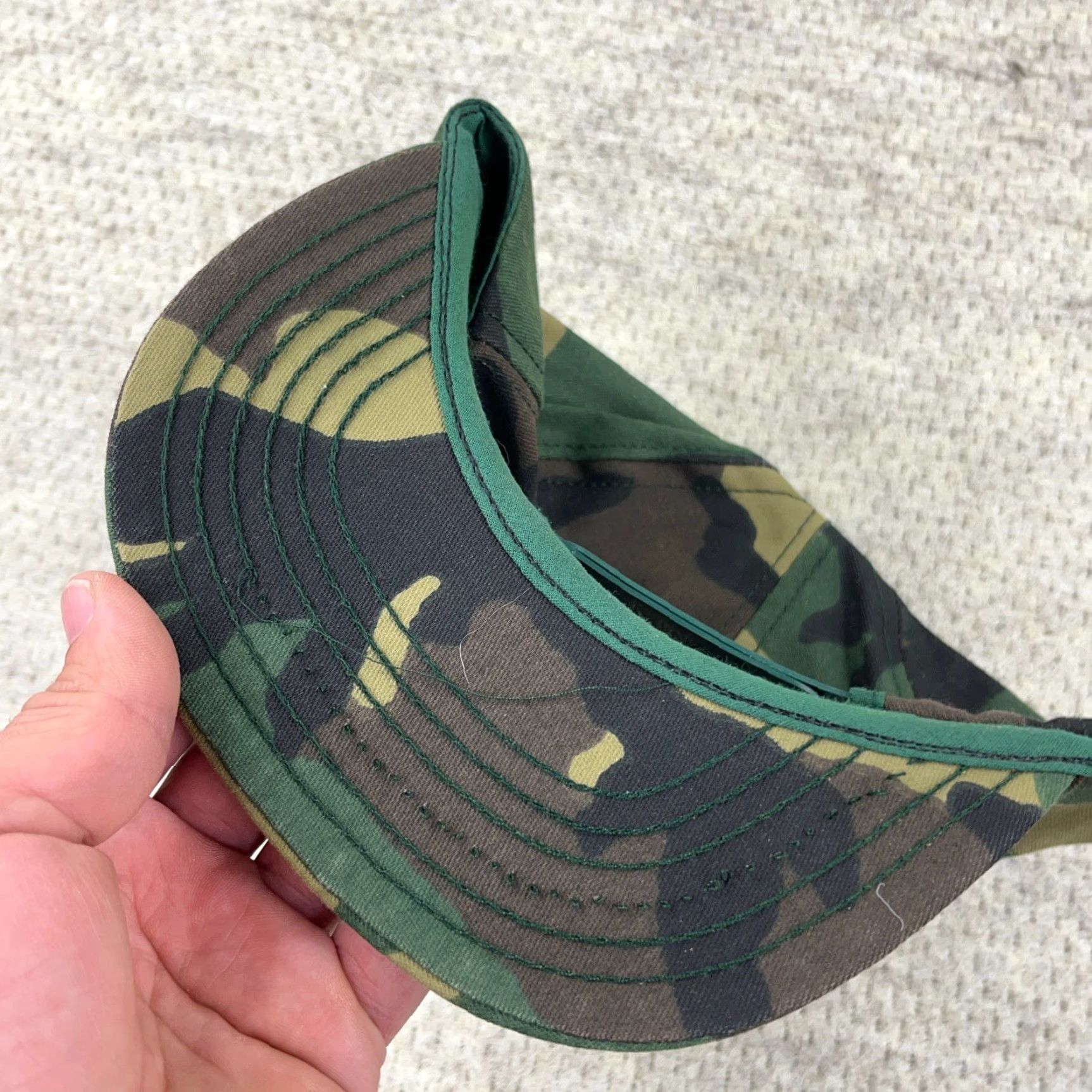 Vintage VINTAGE General Tires Hat Cap Made In USA 80s Green Army Camo Military Snapback Size ONE SIZE - 4 Thumbnail