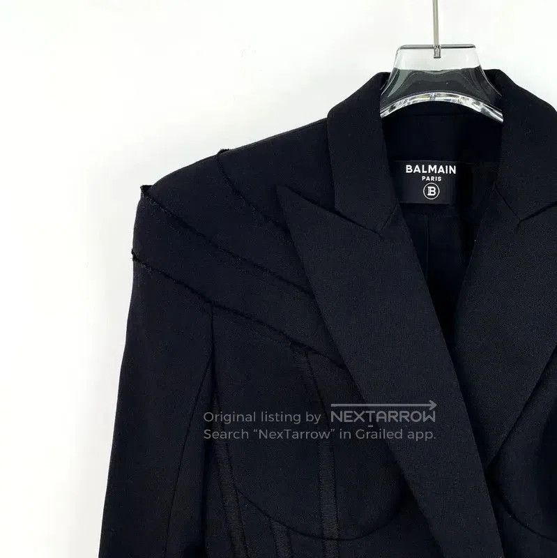 Balmain Balmain Black Wool Lady's Jacket Size S . Size S / US 4 / IT 40 - 3 Thumbnail
