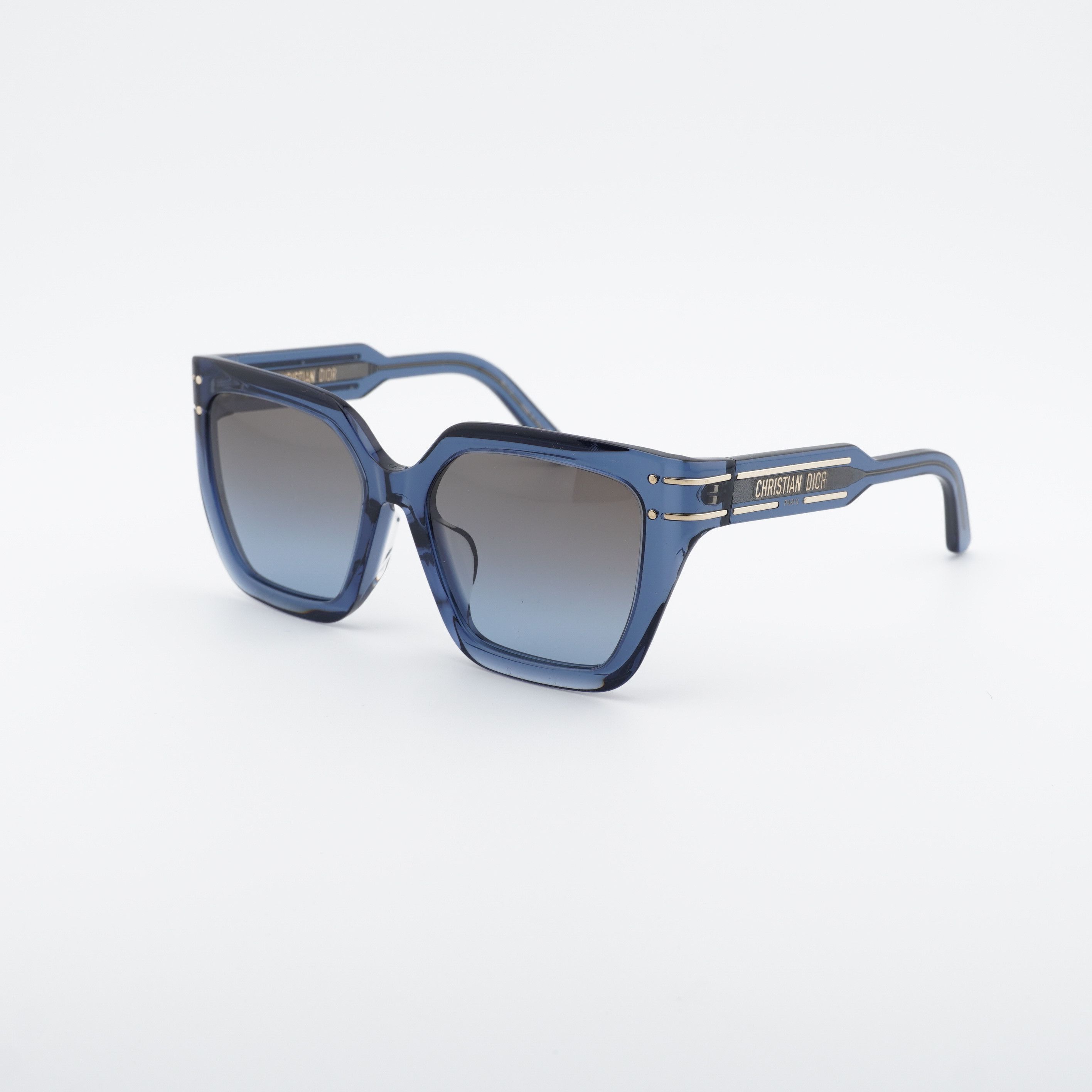 Dior Dior DIORSIGNATURE S10F 30F2 Sunglasses Blue Square Frame Size ONE SIZE - 1 Thumbnail
