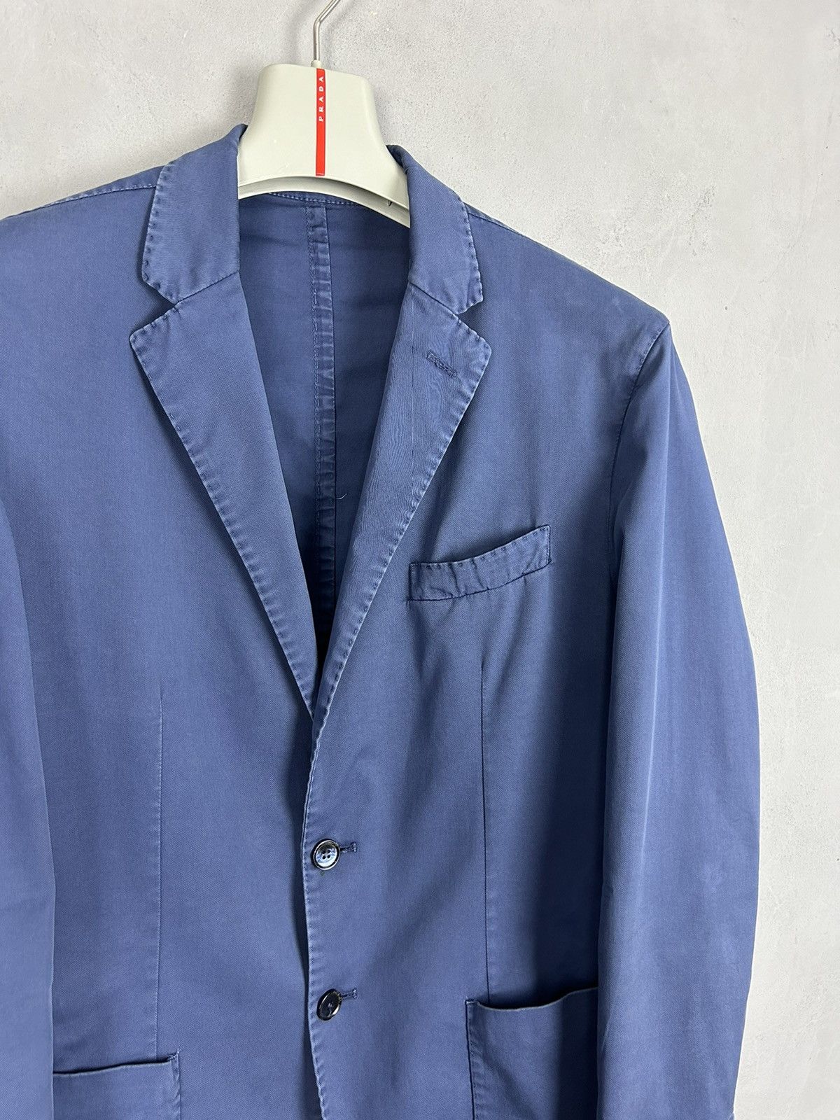 L.B.M. 1911 L.B.M. 1911 Tailored Blue Blazer 52R Italy Mens Cotton Size 52R - 5 Thumbnail