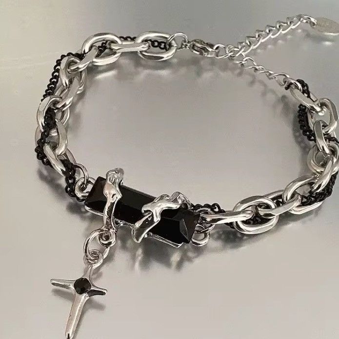 Jewelry Star Chain Bracelet in Silver, Men's