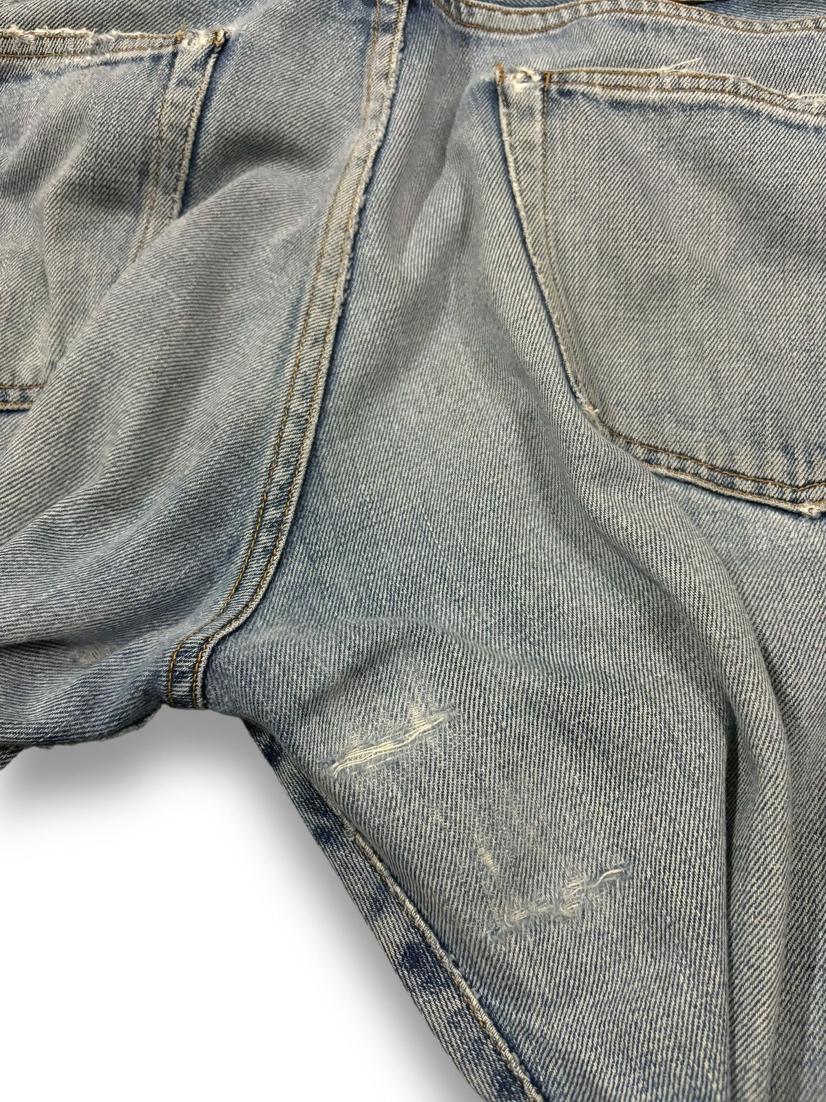 Japanese Brand Vintage Men Without A Country Selvedge Ripped Grunge Jeans Size US 29 - 14 Thumbnail