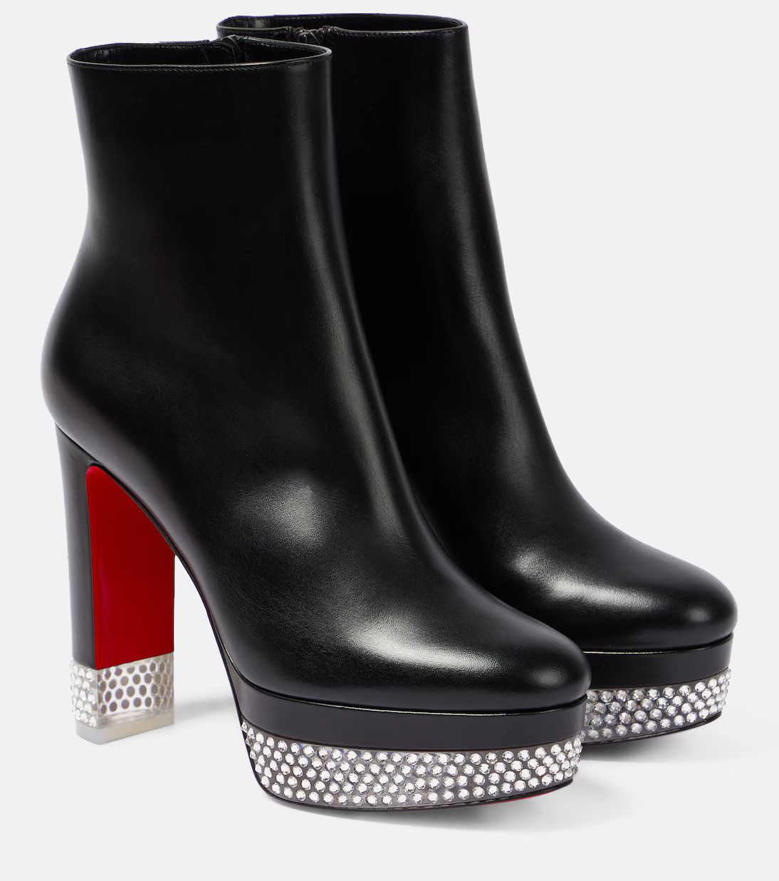 Christian Louboutin o1s1wg111224 Cassandribooty Alta 130 Calf in Black Size US 11.5 / IT 41.5 - 2 Thumbnail