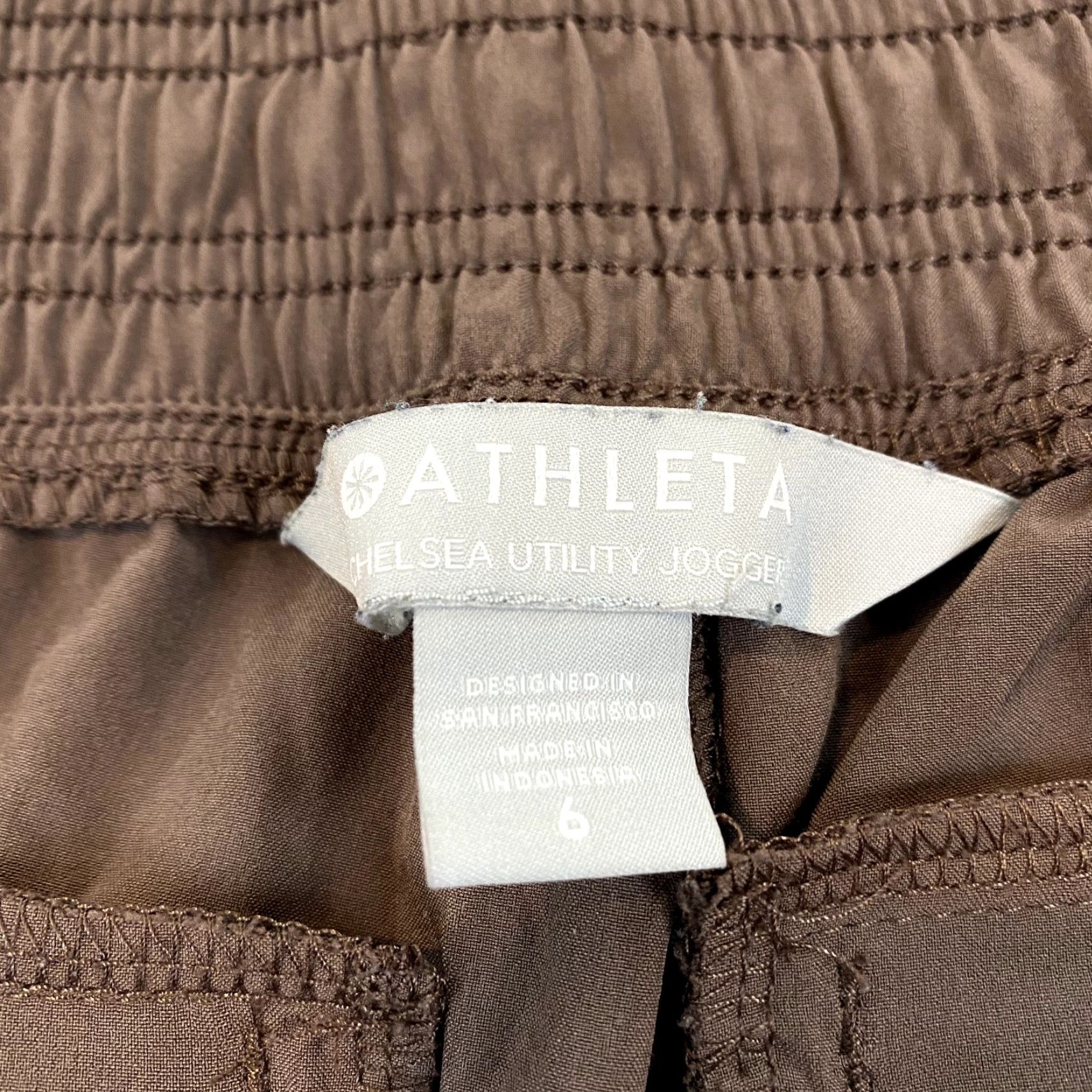 Athleta Athleta Pants 6 Chelsea Utility Jogger Mineral Brown Cargo Gym Train Run Womens Size 28" / US 6 / IT 42 - 2 Thumbnail