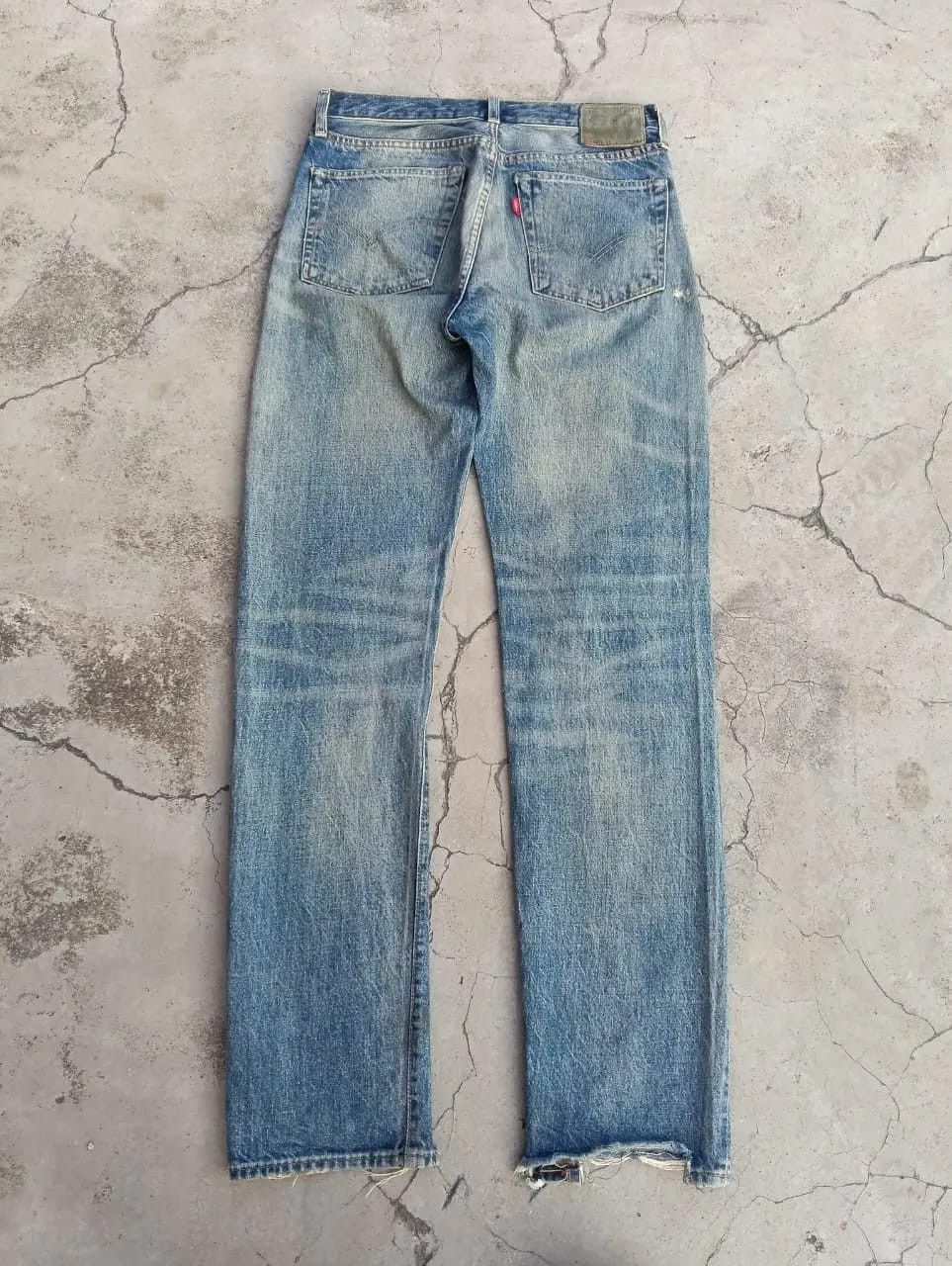 Levi's Distressed Levi's 501ZXX BIG E Selvedge Denim Patchwork. Size US 30 / EU 46 - 2 Thumbnail