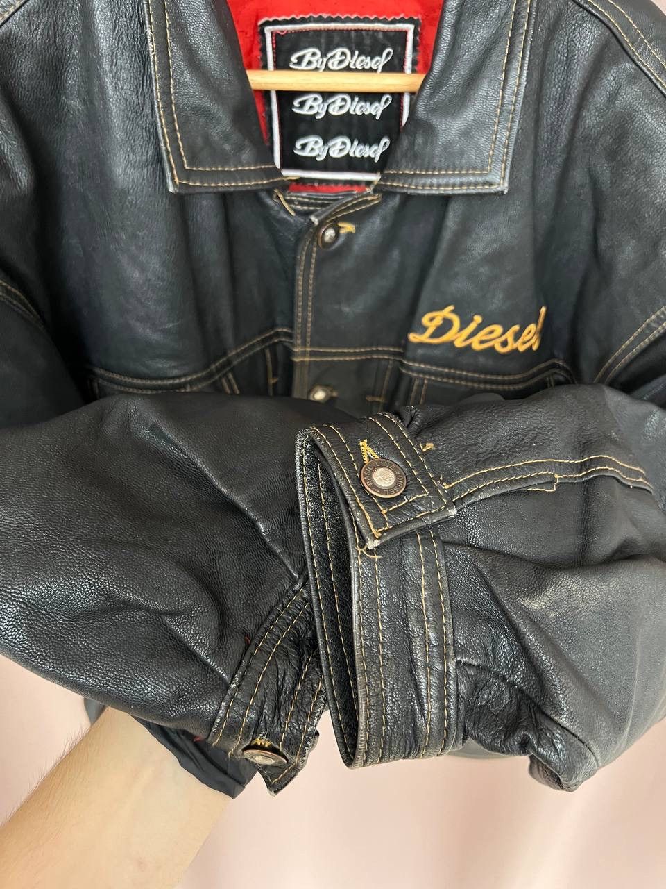 Diesel Diesel Big Back Logo Leather Jacket New World Basic Size XL Size US XL / EU 56 / 4 - 9 Thumbnail